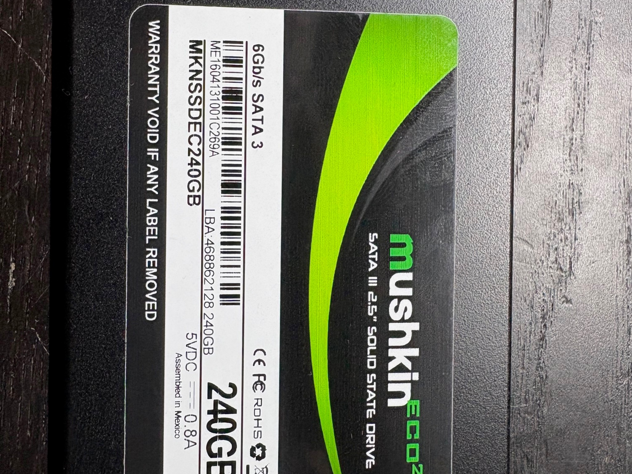 Mushkin 240GB SSD