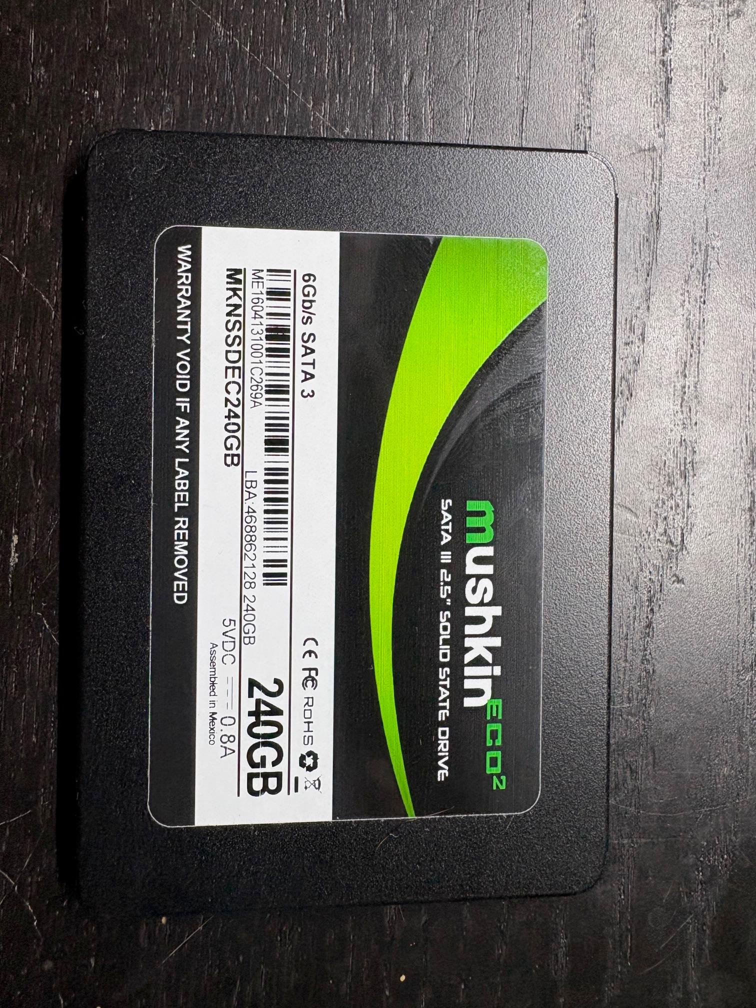 Mushkin 240GB SSD
