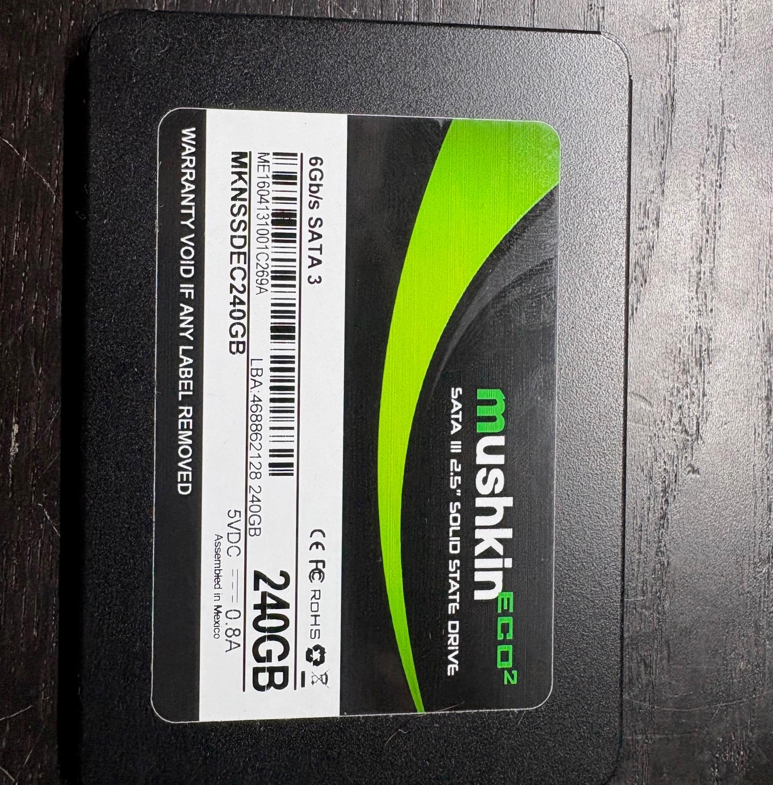 Mushkin 240GB SSD