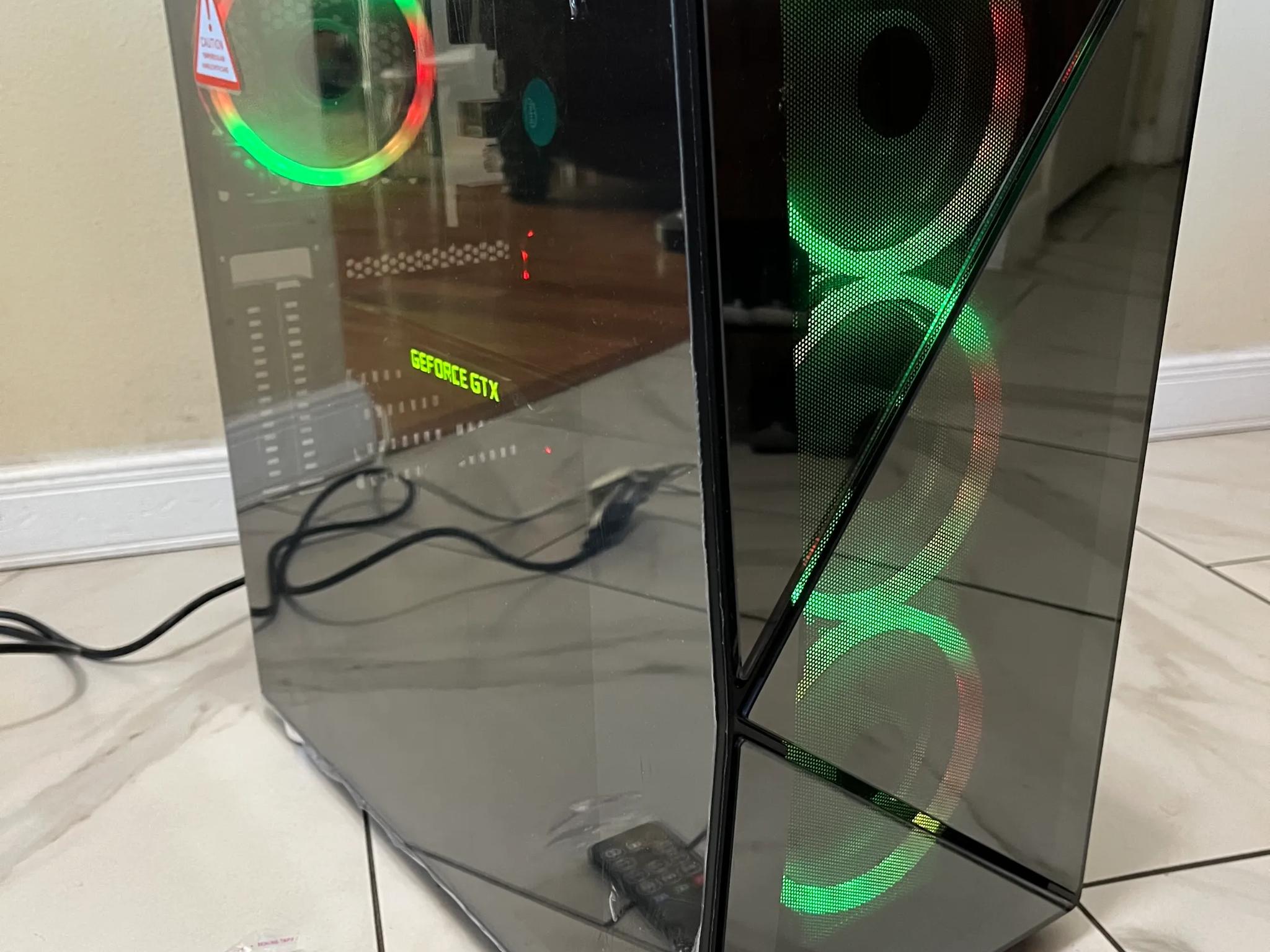 🟠🔥NVIDIA GTX 1080, Intel i5-9500T,16GB RAM, 1.2 TB Storage, High Performance Gaming PC w/ RGB Remote