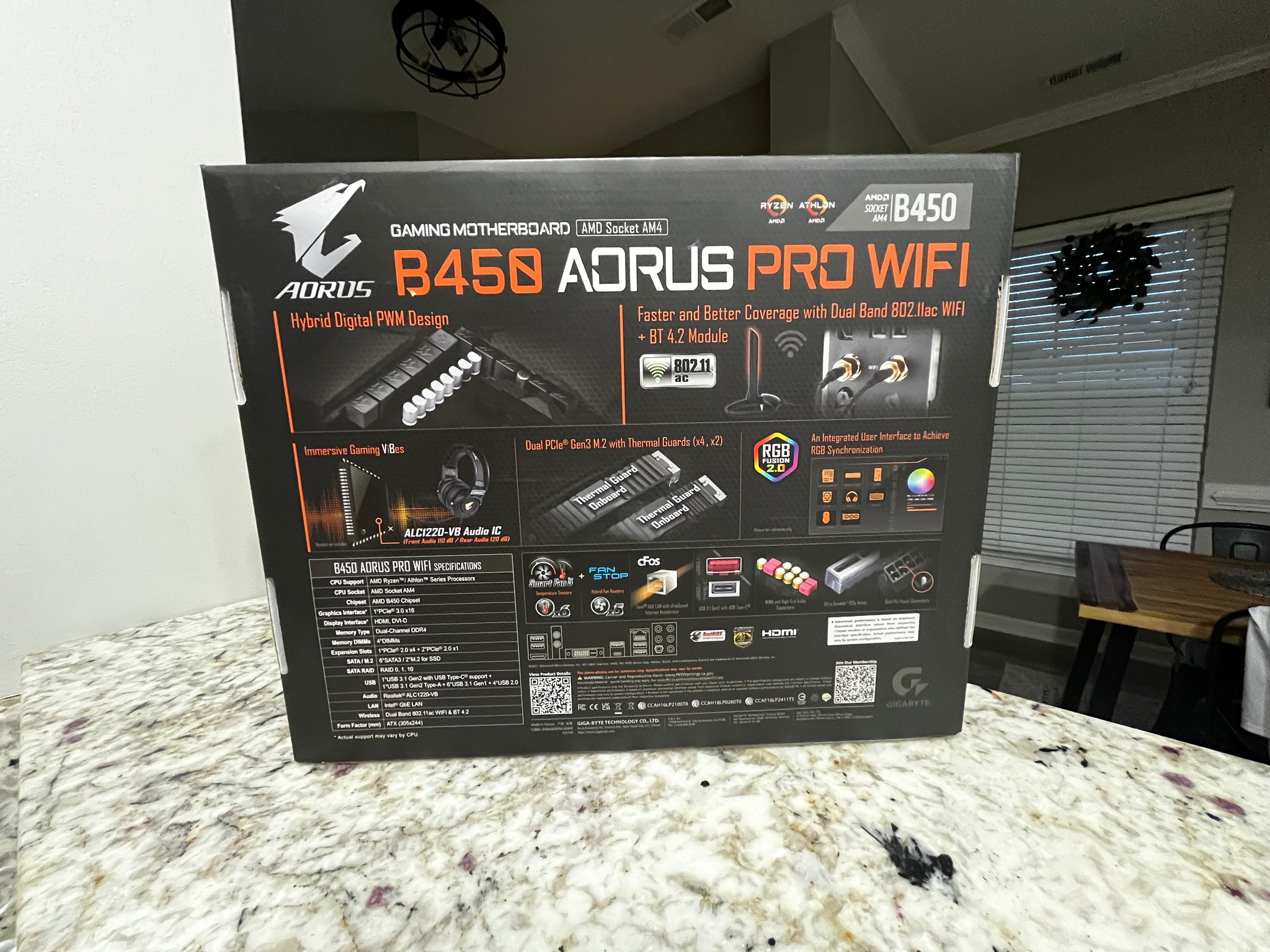 Gigabyte B450 AORUS ELITE ATX AM4 Motherboard