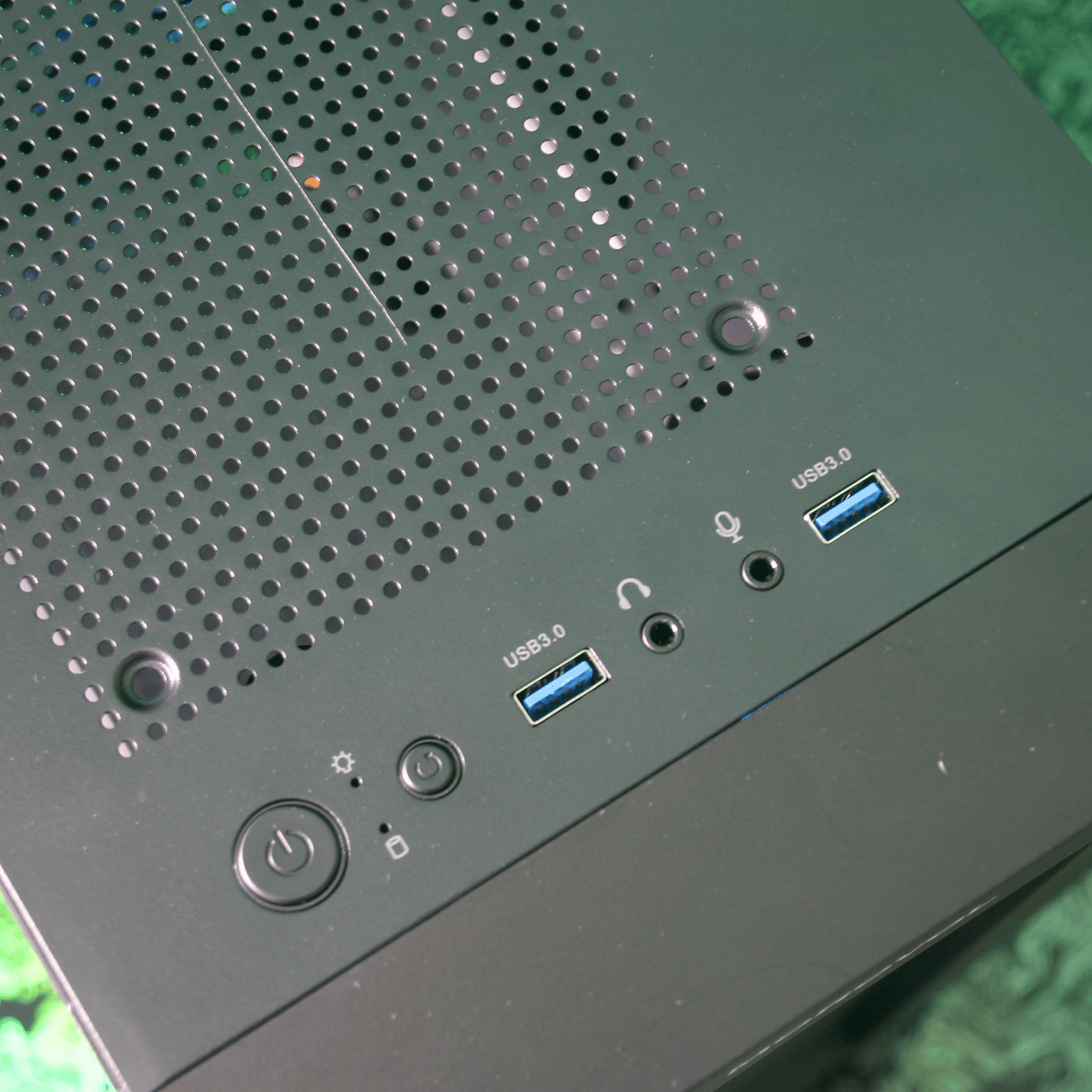 MOROVOL TW7 ARGB MicroATX Mini Tower PC Case (Black)