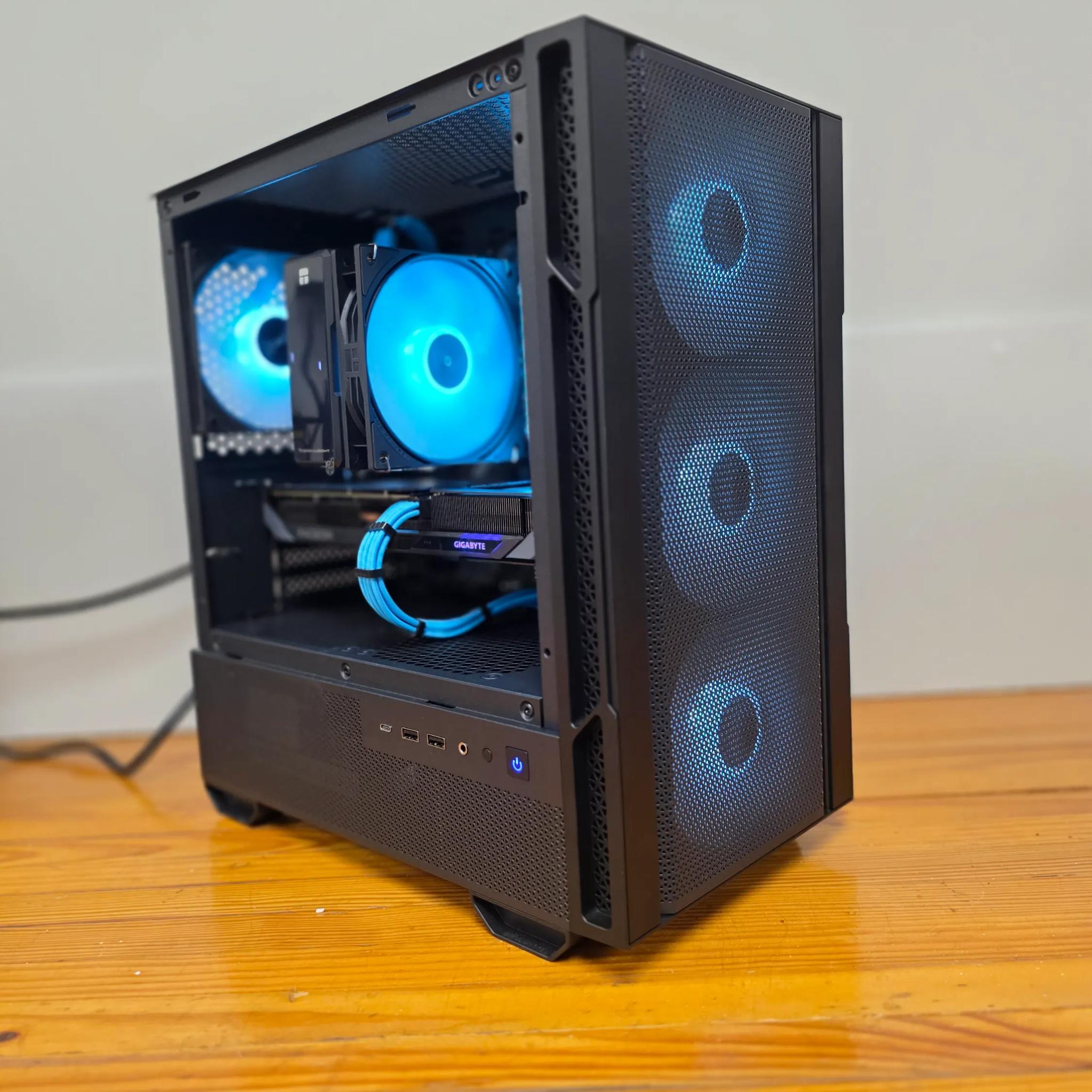 1440p Gaming Computer PC (Ryzen 5 9600x 6 core gaming cpu, RX 9060XT 16GB, 32GB DDR5 6000 MHZ)