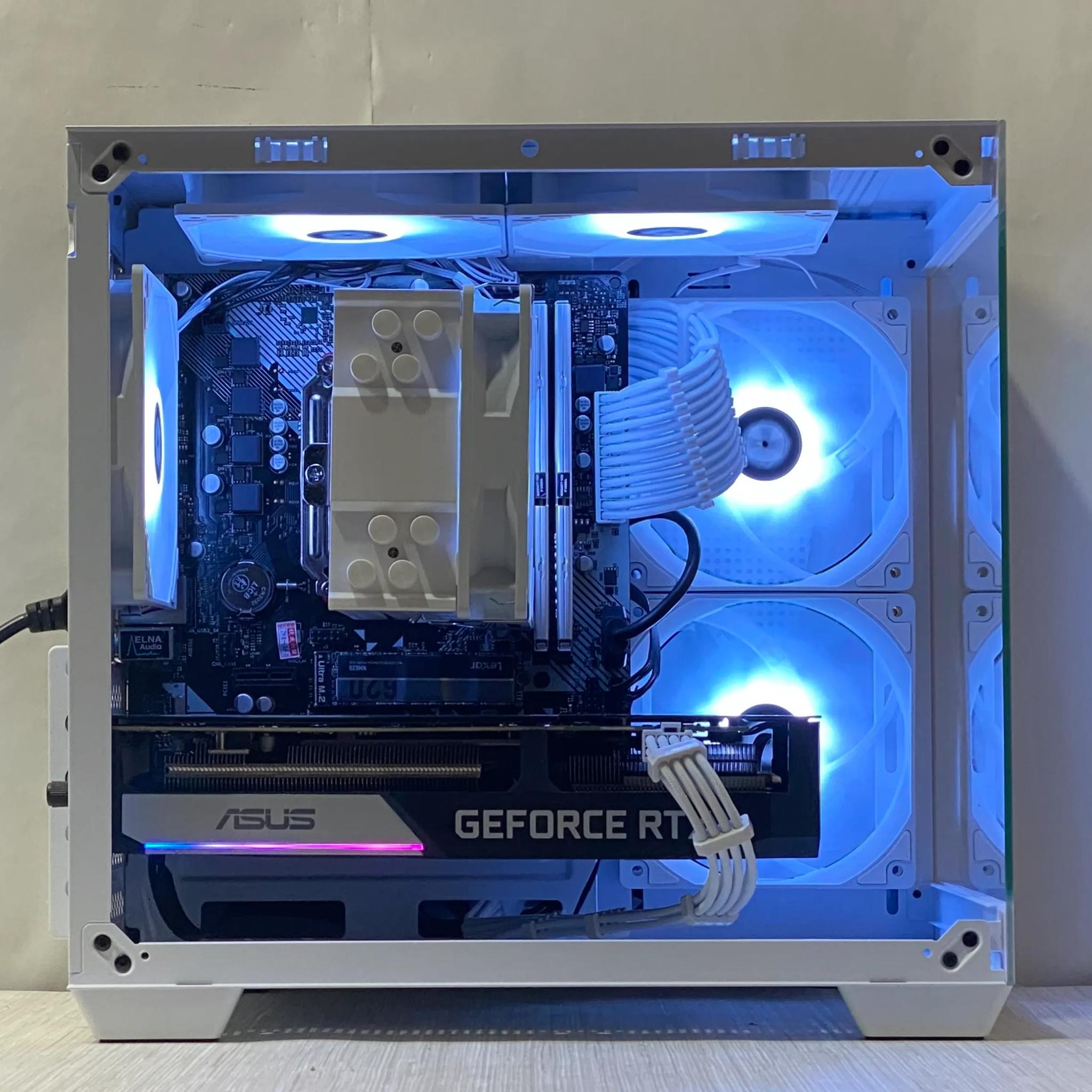 RTX 3060 Ti, Ryzen 5 5500, 16GB DDR4, 1TB NVMe SSD, WiFi - Custom Gaming PC