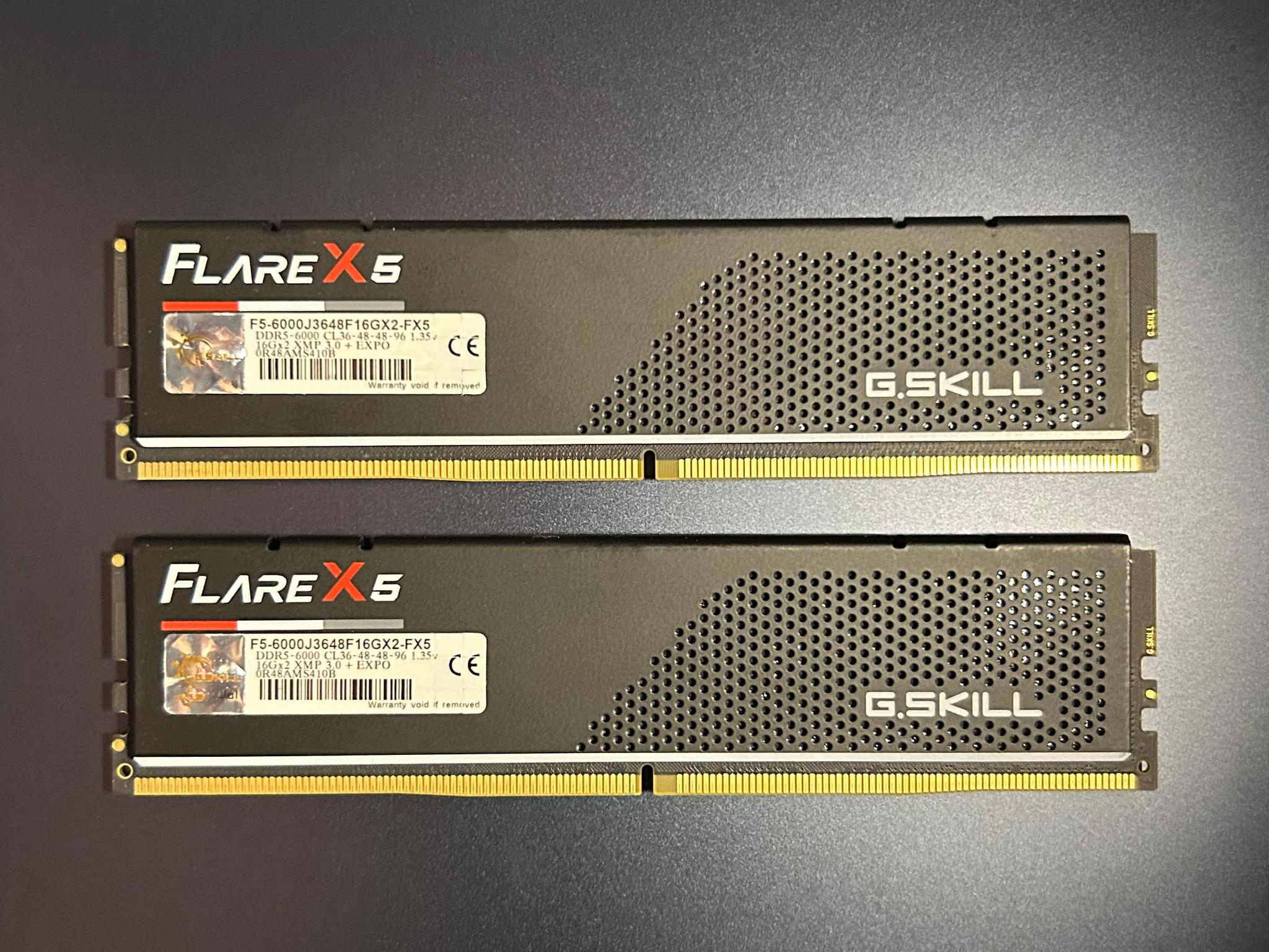 G.SKILL Flare X5 32GB (2 x 16GB) PC5-48000 (DDR5-6000) 36-48 Latency DIMM Memory