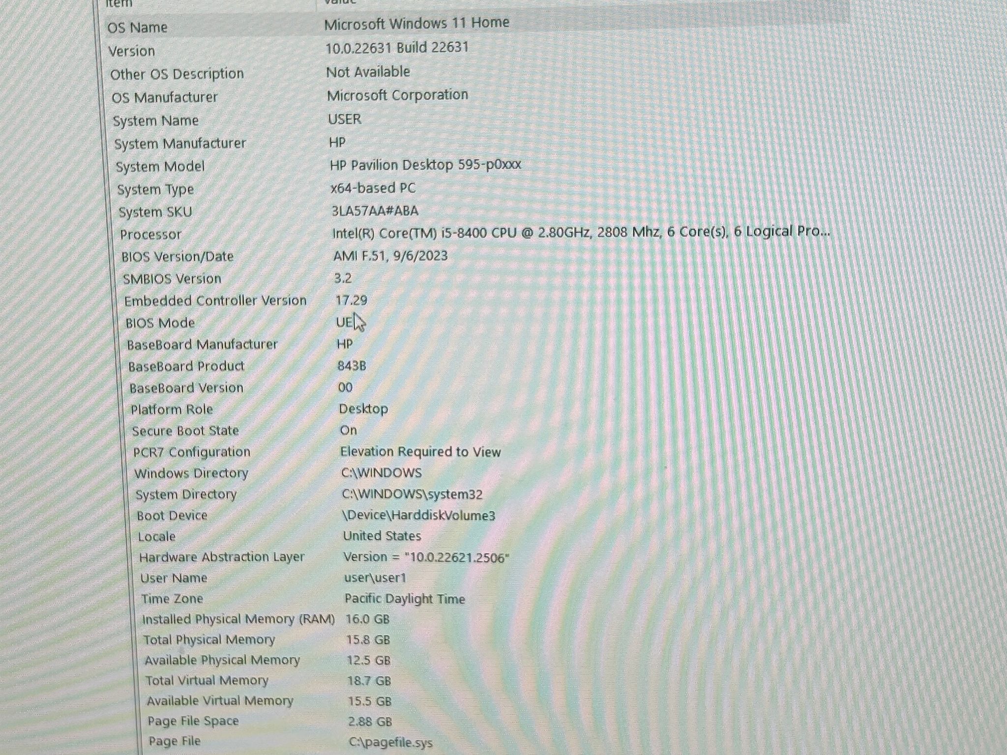 Work/Home Office PC | Intel i5-8400 | UHD Graphics 630 | 128GB SSD | 12GB RAM | Windows 11 Pro