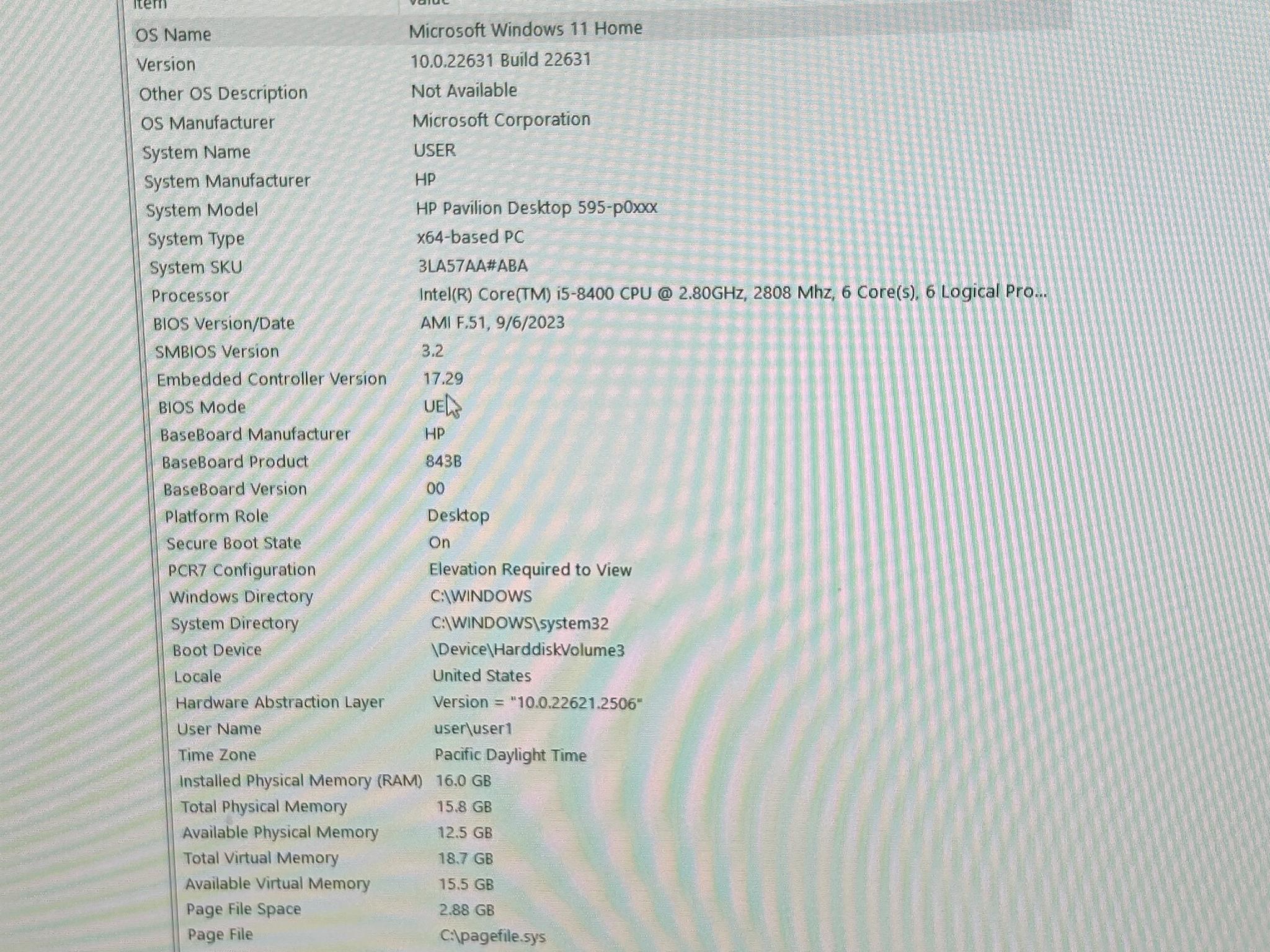 Work/Home Office PC | Intel i5-8400 | UHD Graphics 630 | 128GB SSD | 12GB RAM | Windows 11 Pro