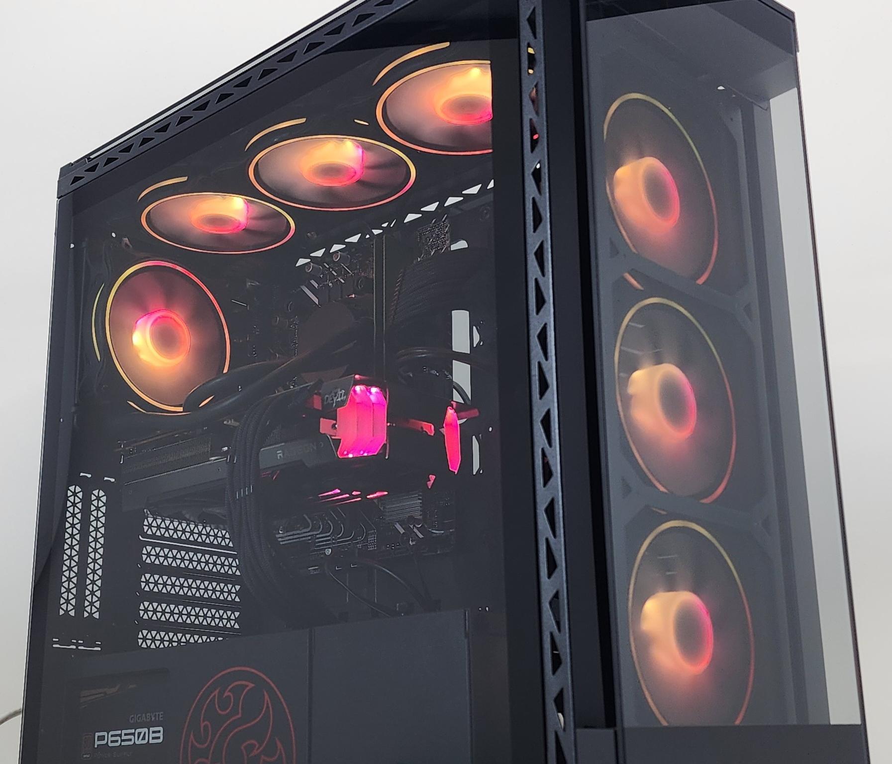 Gaming PC i3-14100F 8GB RAM 500GB SSD RX 6600 XT 8GB Windows 11 Computer