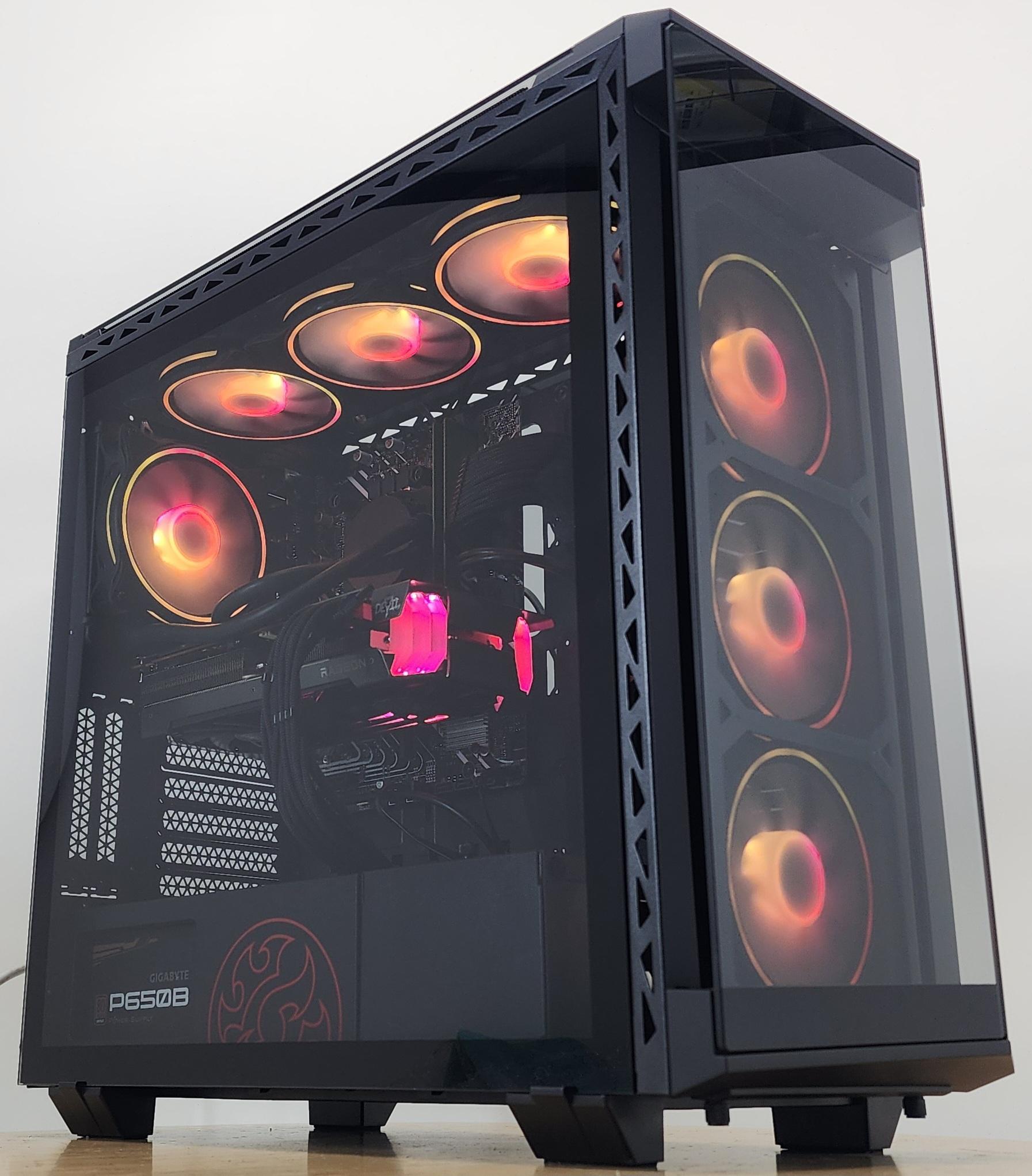 Gaming PC i3-14100F 8GB RAM 500GB SSD RX 6600 XT 8GB Windows 11 Computer