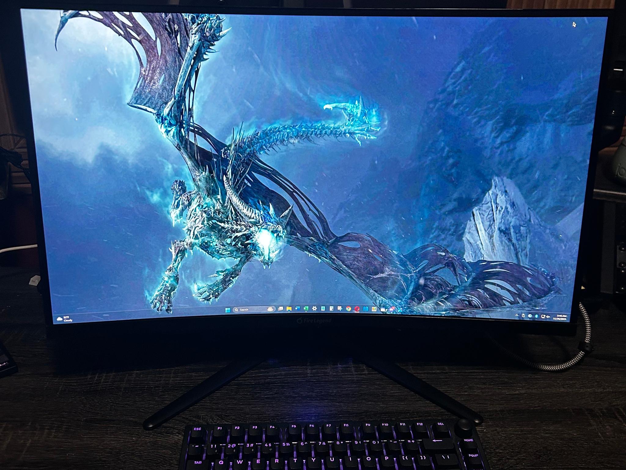 Aopen (Acer) 27” (170hz) 2K Resolution (2560x1440) Curved Gaming Monitor