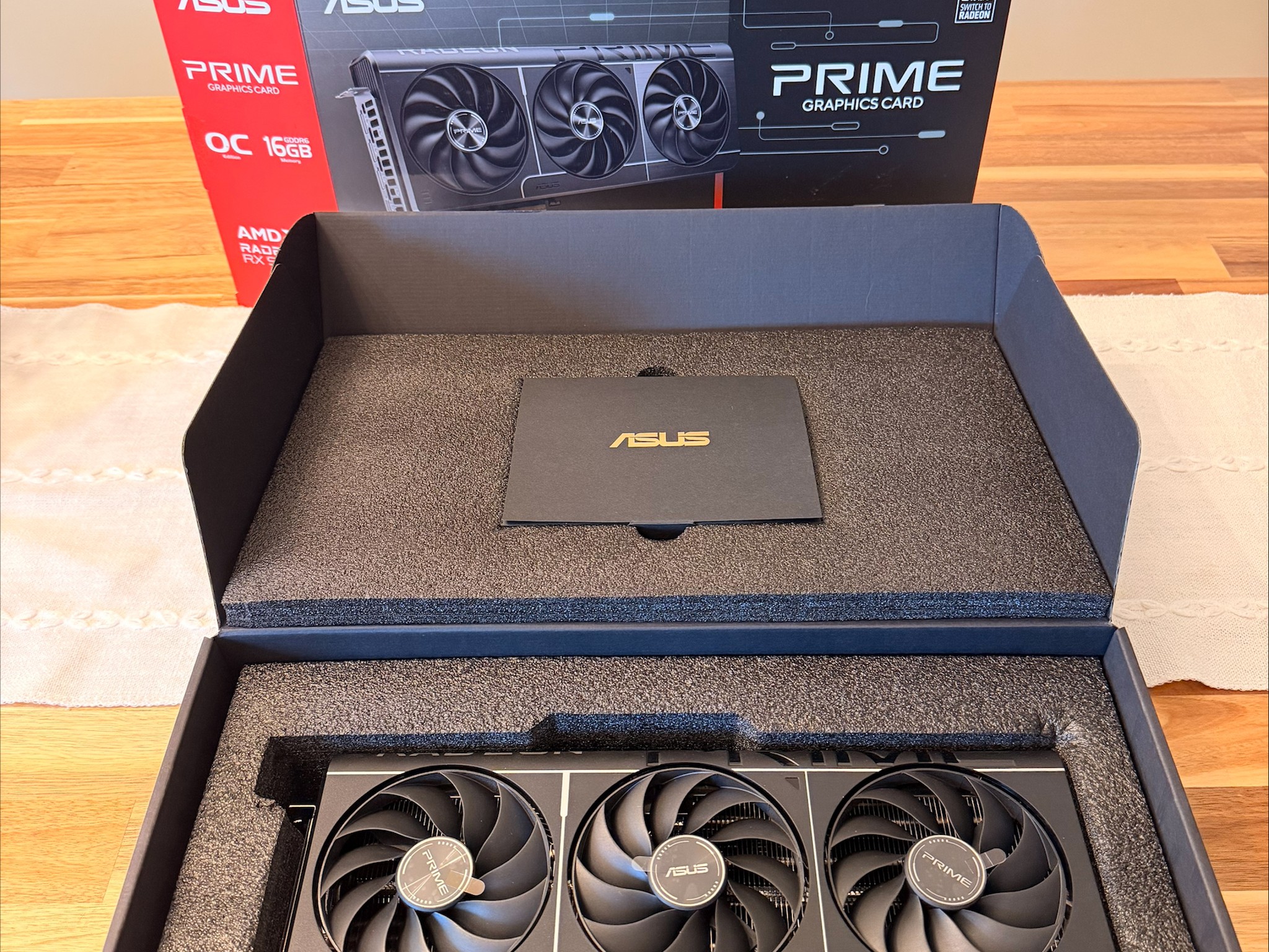 AMD Radeon ASUS Prime RX 9070XT 16GB OC, Brand New