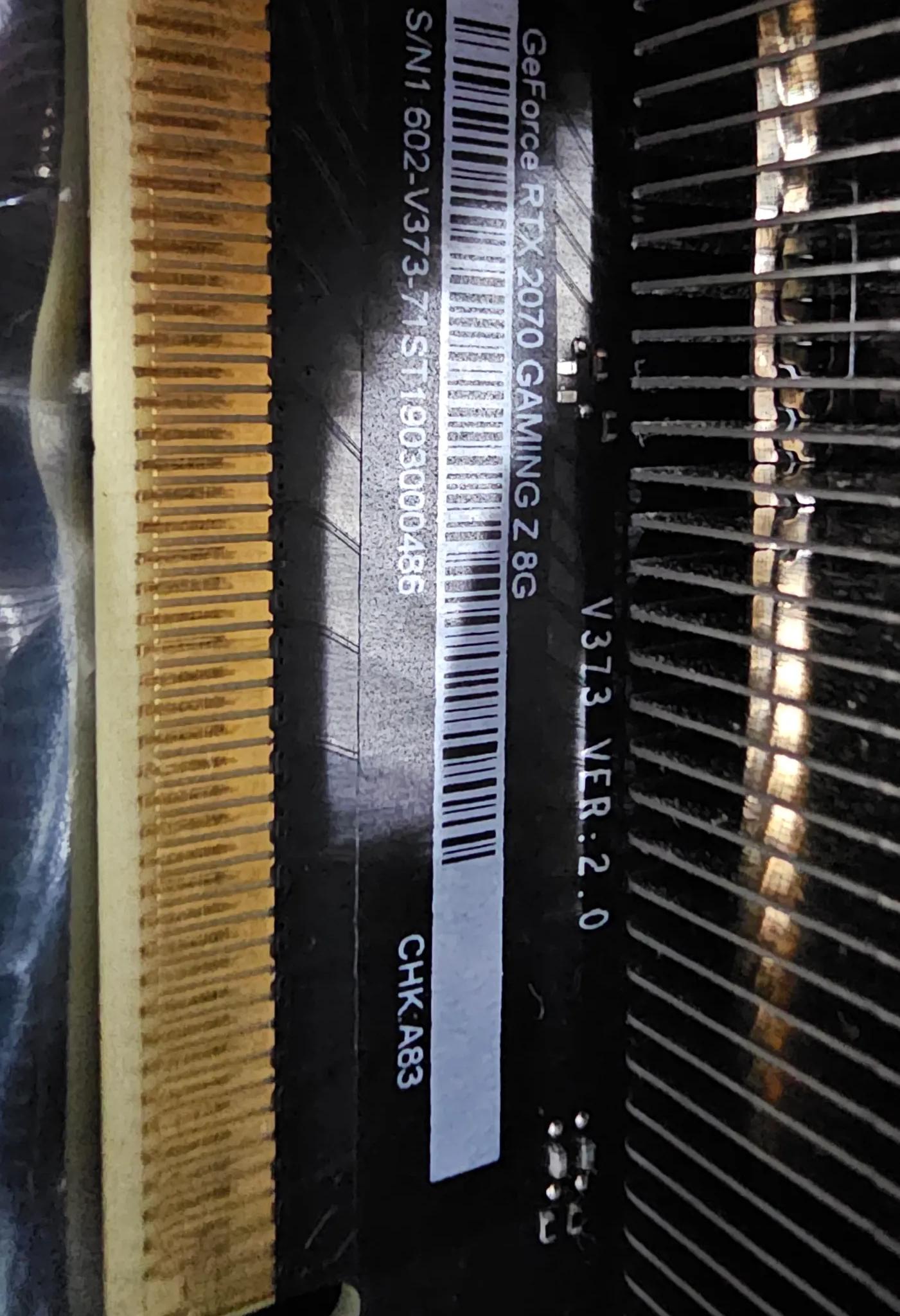 MSI GAMING GeForce RTX 2070 8GB GDRR6 256-bit (RTX 2070 GAMING Z 8G)