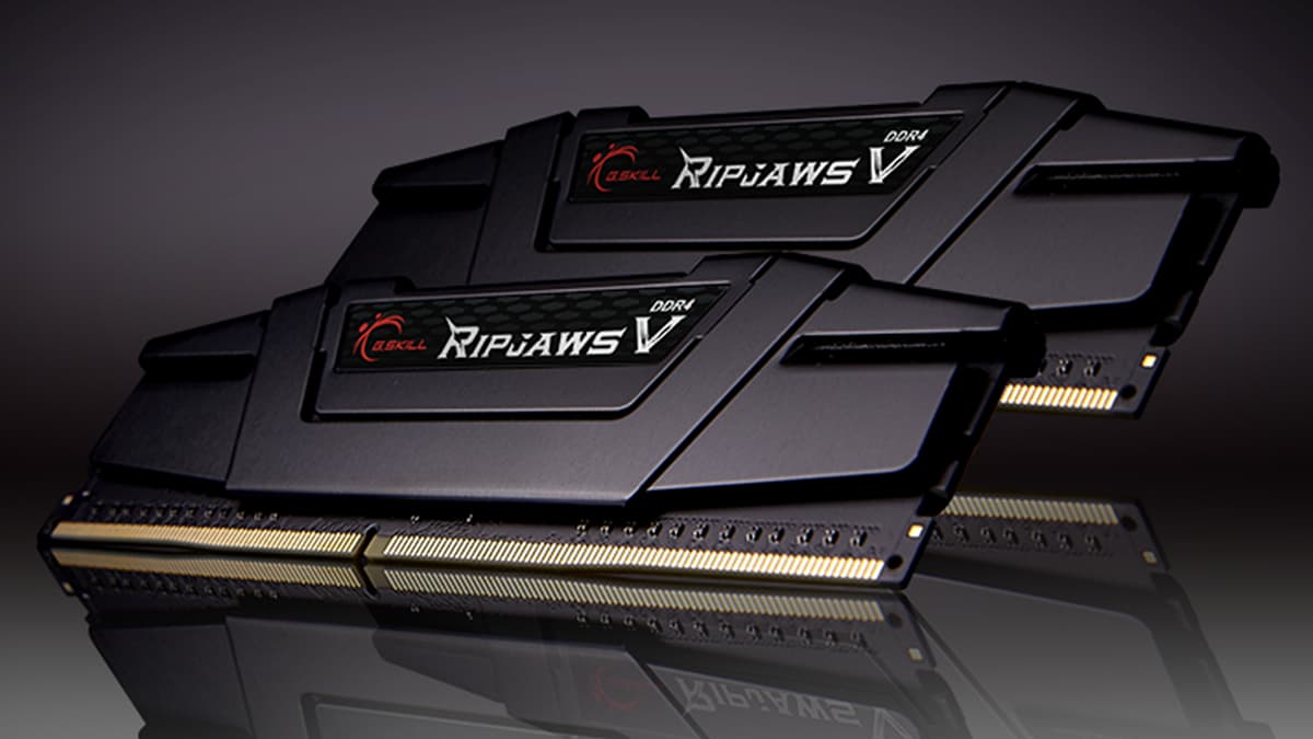 G.SKILL Ripjaws V 32 GB (2×16 GB) DDR4-3600 CL14 Desktop DRAM Kit