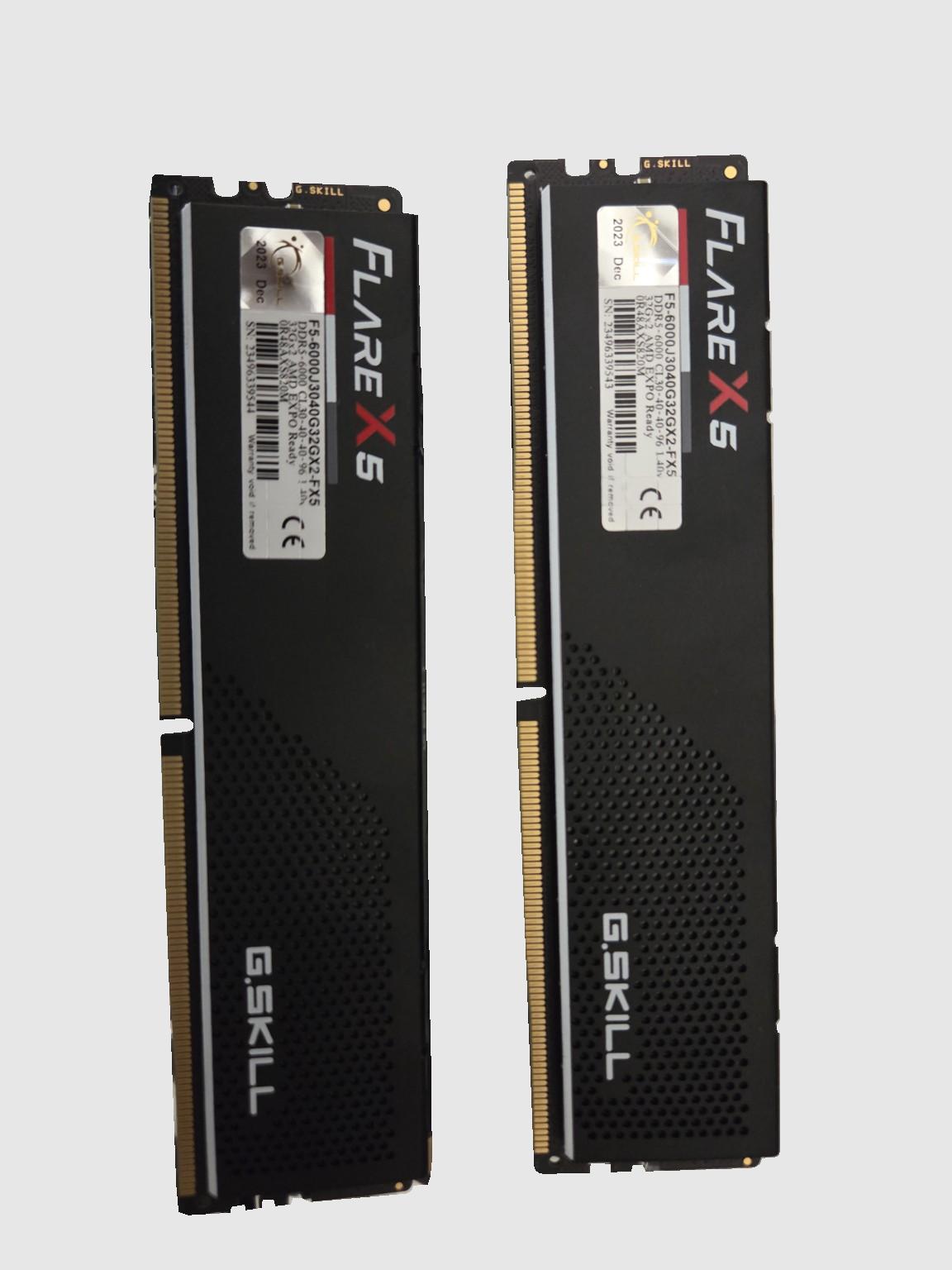 G.Skill AMD EXPO DDR5 RAM 64GB (2 x 32GB) 6000MT/s CL30-40-40-96