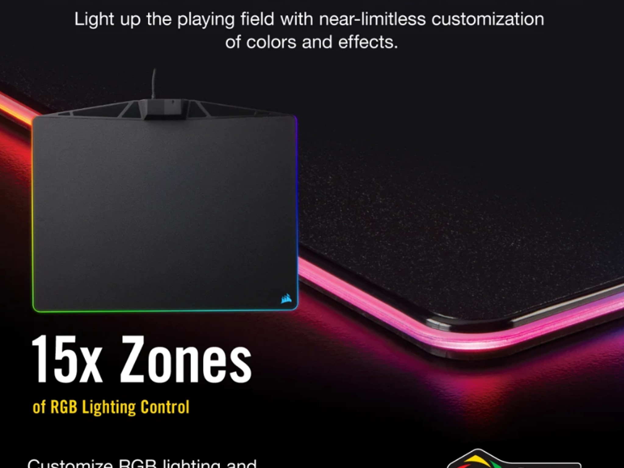 Razer Orbweaver Chroma Gaming Keypad + Corsair MM800 RGB POLARIS Gaming Mouse Pad