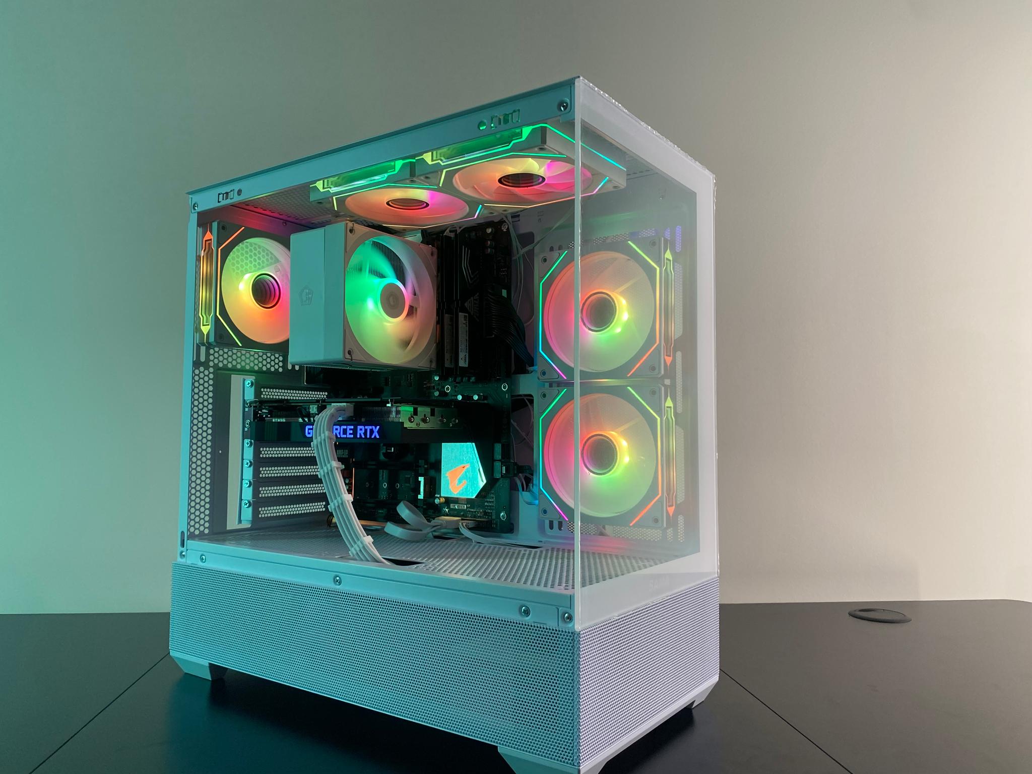 White RGB Gaming PC | RTX 3060 12GB | Ryzen 5 3600 | 16GB DDR4 3200MHz | 500GB M.2 SSD | WiFi