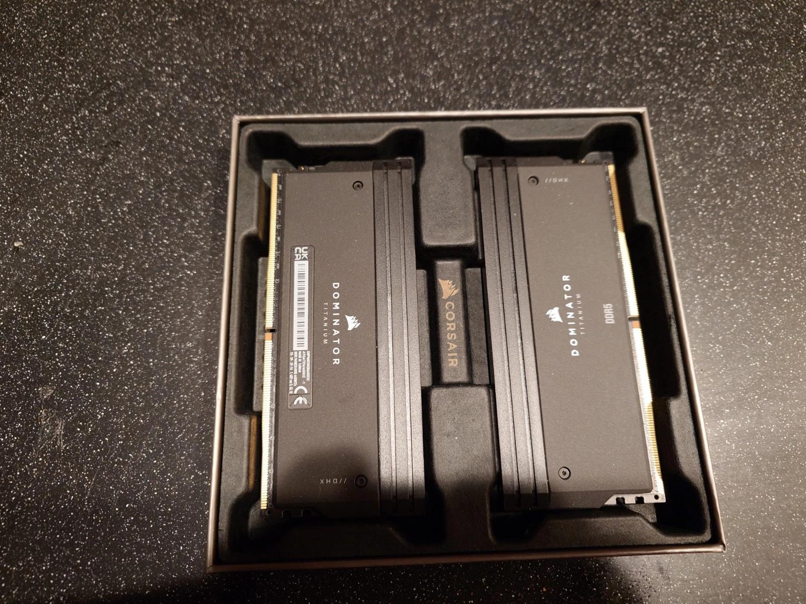 SELLING CORSAIR DOMINATOR TITANIUM 96GB (2 x 48GB) PC5-52800 (DDR5-6600) DIMM RGB Memory