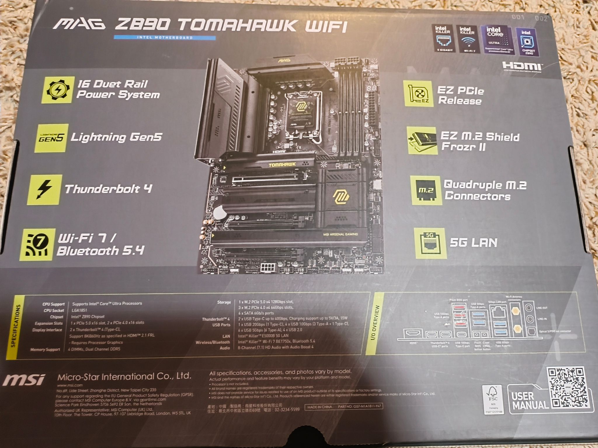 MSI MAG Z890 Tomahawk WiFi