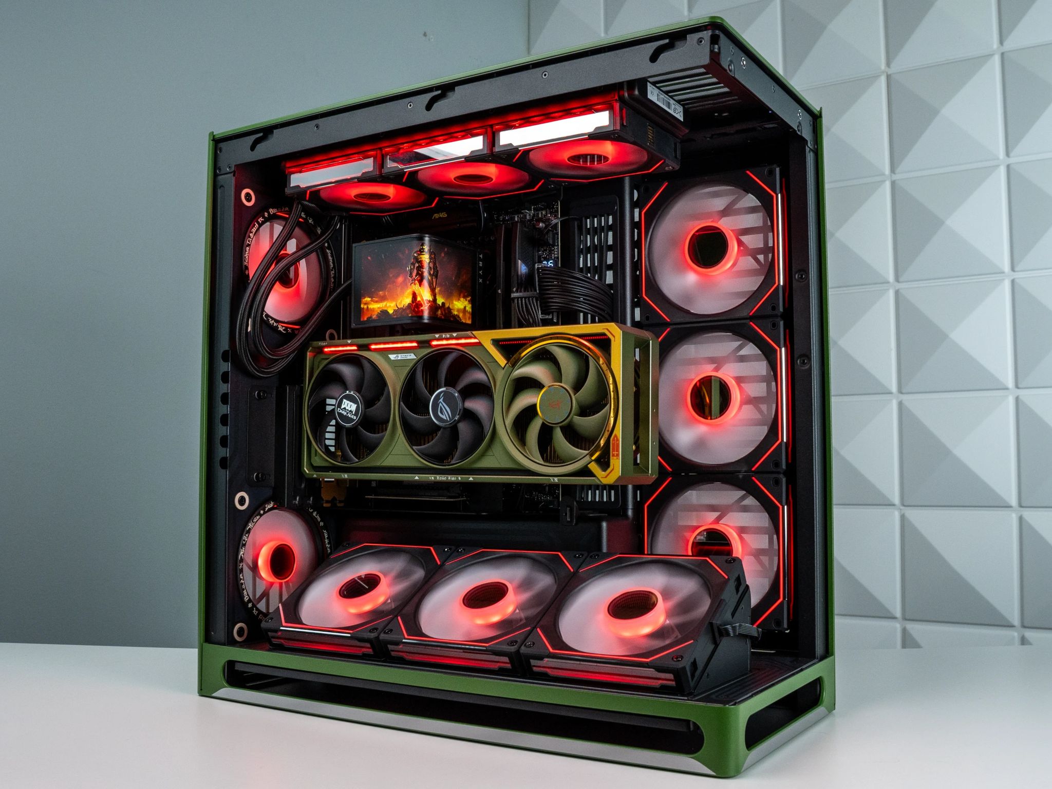 "Hellraiser" - High End Doom Themed Gaming PC - RTX 5080 - Ryzen 7 9800X3D - 64GB RAM - 2TB SSD