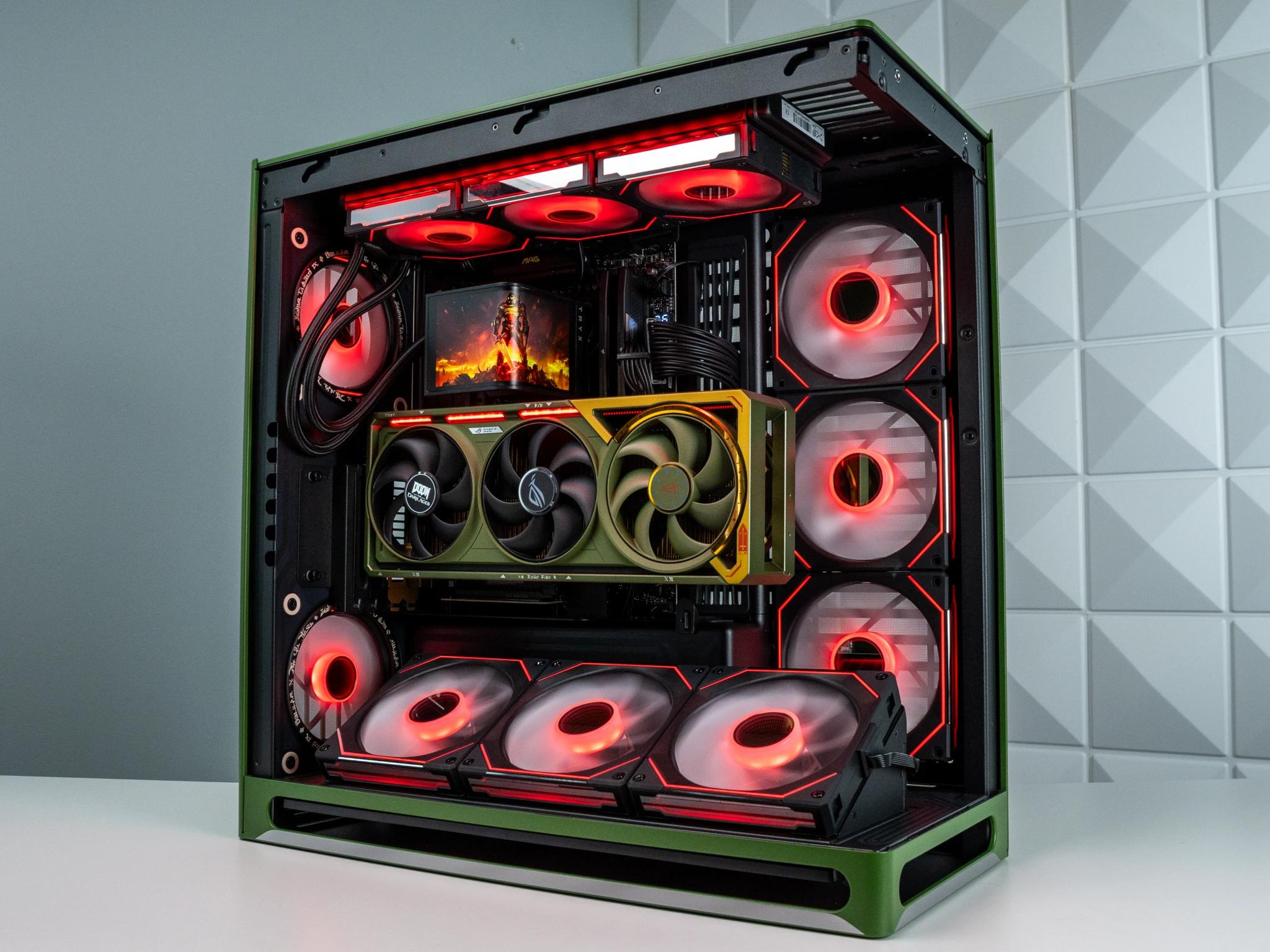"Hellraiser" - High End Doom Themed Gaming PC - RTX 5080 - Ryzen 7 9800X3D - 64GB RAM - 2TB SSD