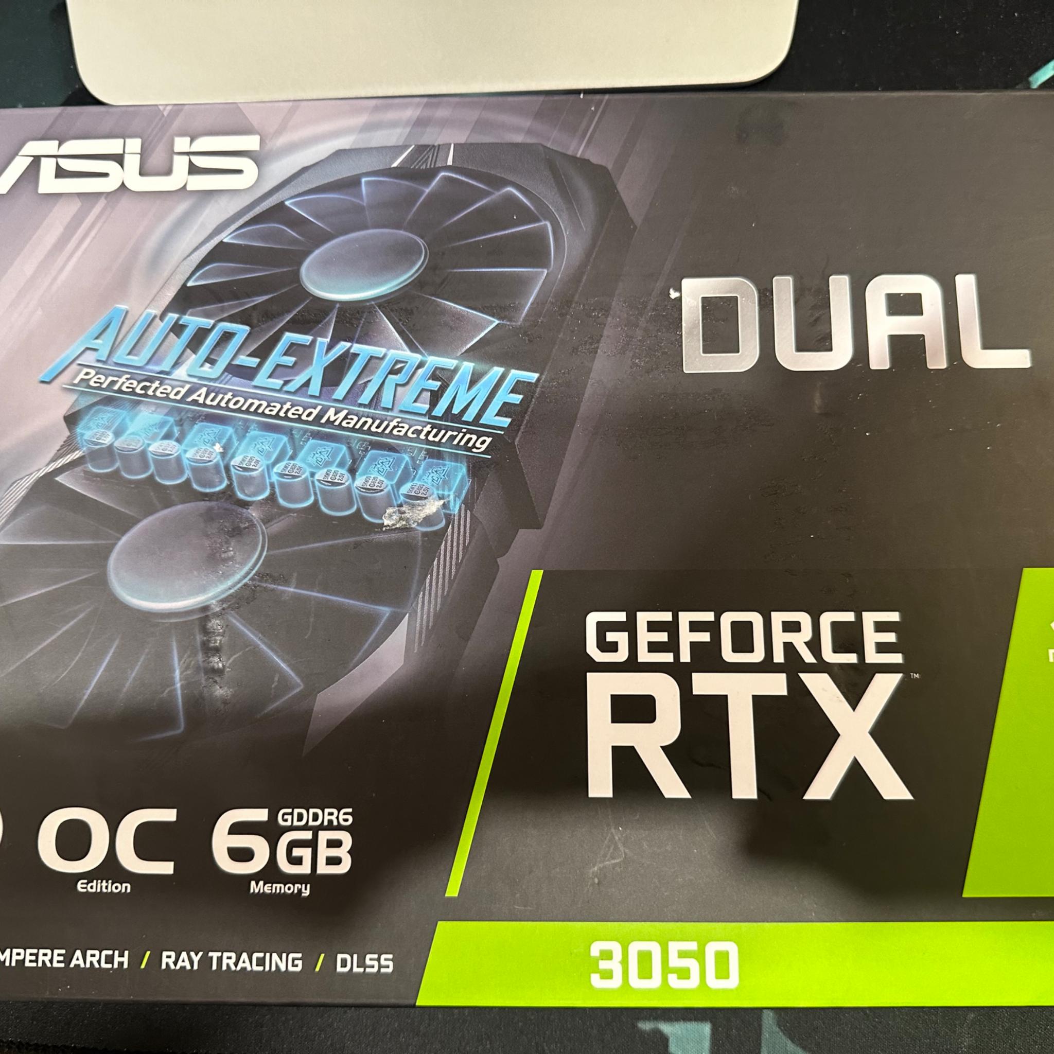 ASUS Dual NVIDIA GeForce RTX 3050 6GB OC Edition Gaming Graphics Card