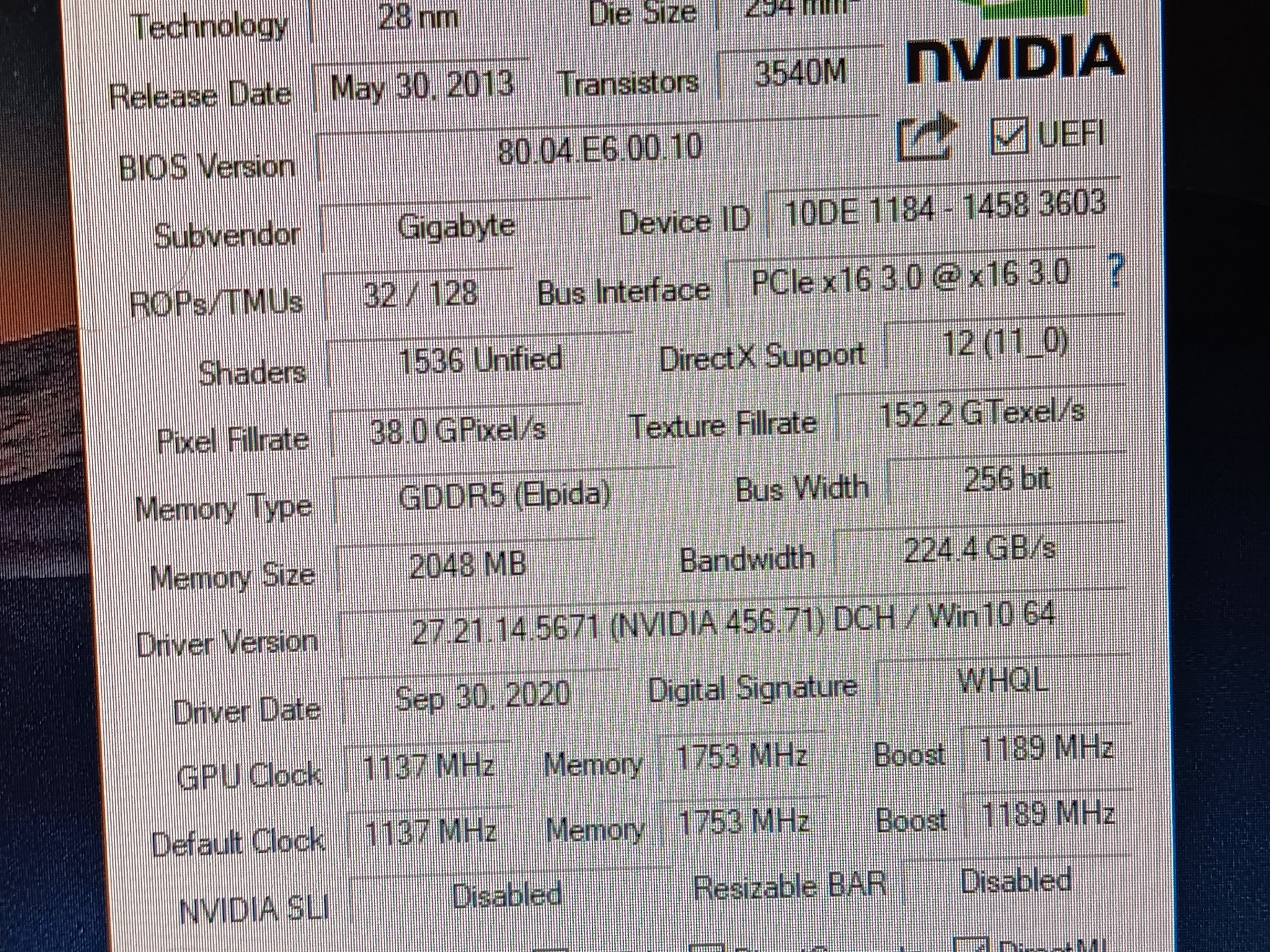 Gigabyte Windforce GeForce GTX-770 2GB GDDR5 GPU