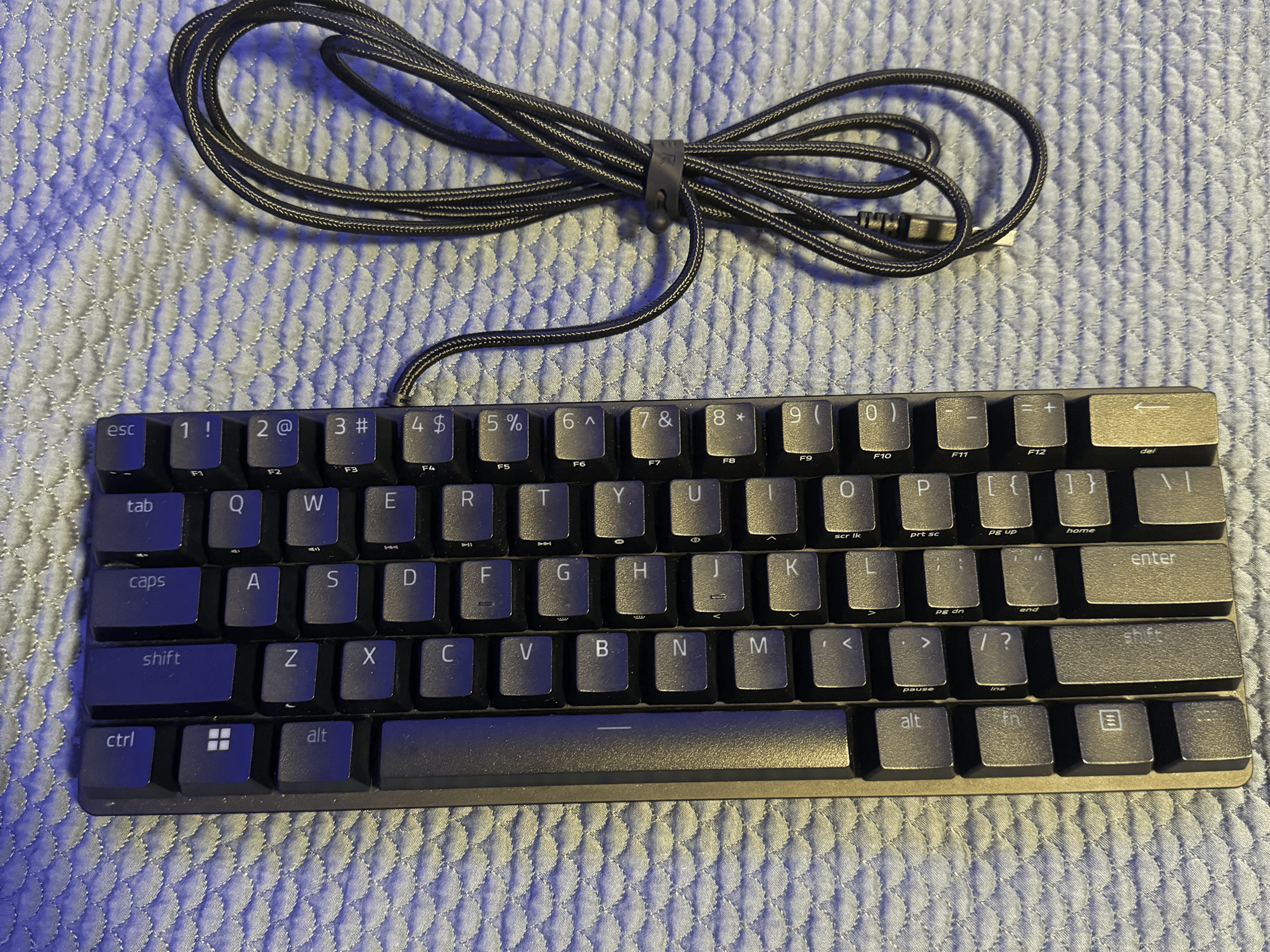 Razer Huntsman Mini - Clicky Optical Switch - US - Black - With 60% Wrist Rest