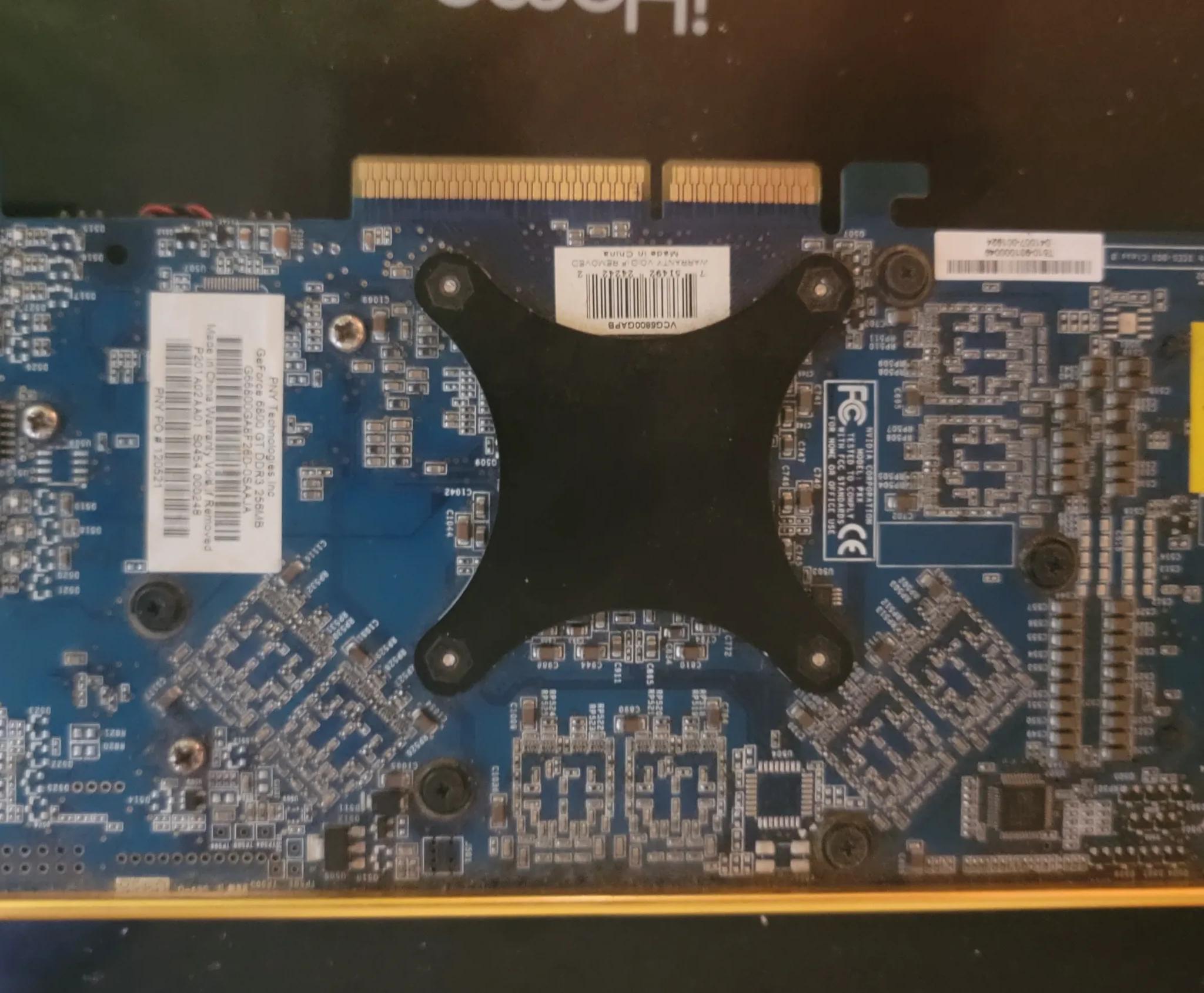 PNY VCG6800APB GeForce 6800 128MB 256-bit DDR AGP 4X/8X Video Card