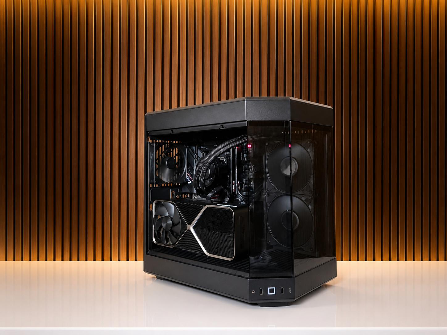 ALL Black V3 | RTX 5080| Ryzen 9 7900x | 32GB DDR5 | 1TB NVME | GOLD PSU | Windows 11 | WIFI