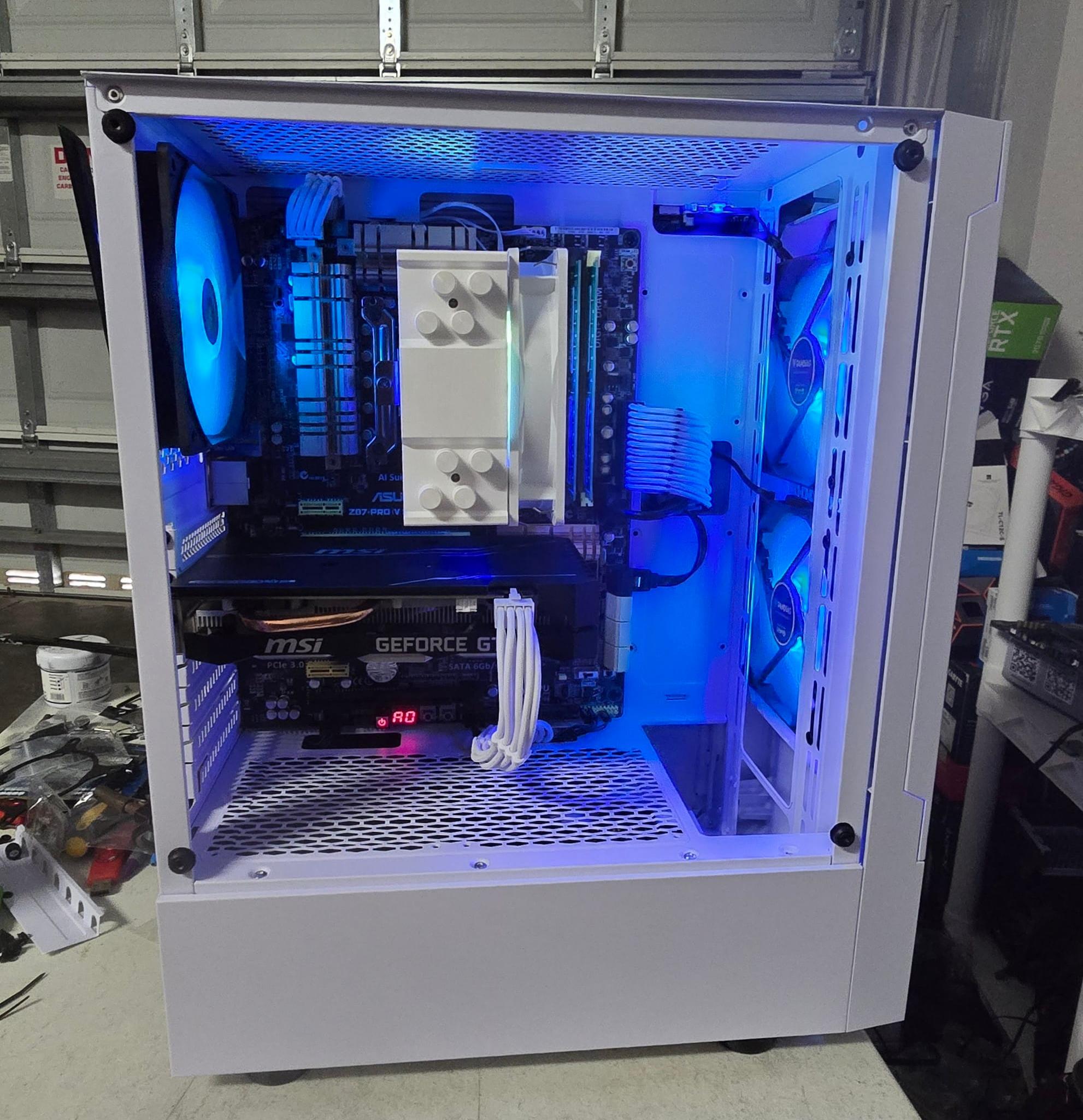 White 1080p Gaming PC – GTX 1660 Super – i7 4770K 4.4GHz – 16GB RAM – 512gb SSD – WiFi