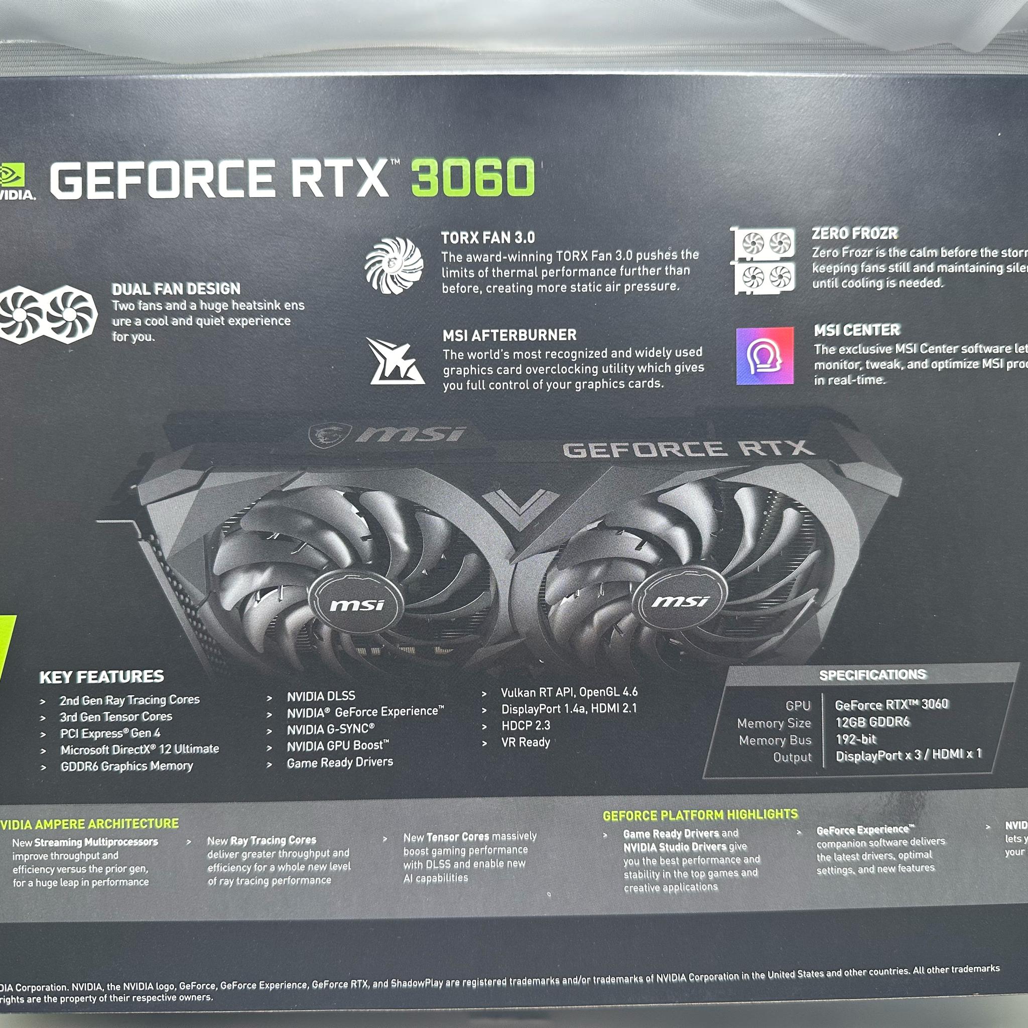 MSI GeForce RTX 3060 Ventus 2X 12G OC