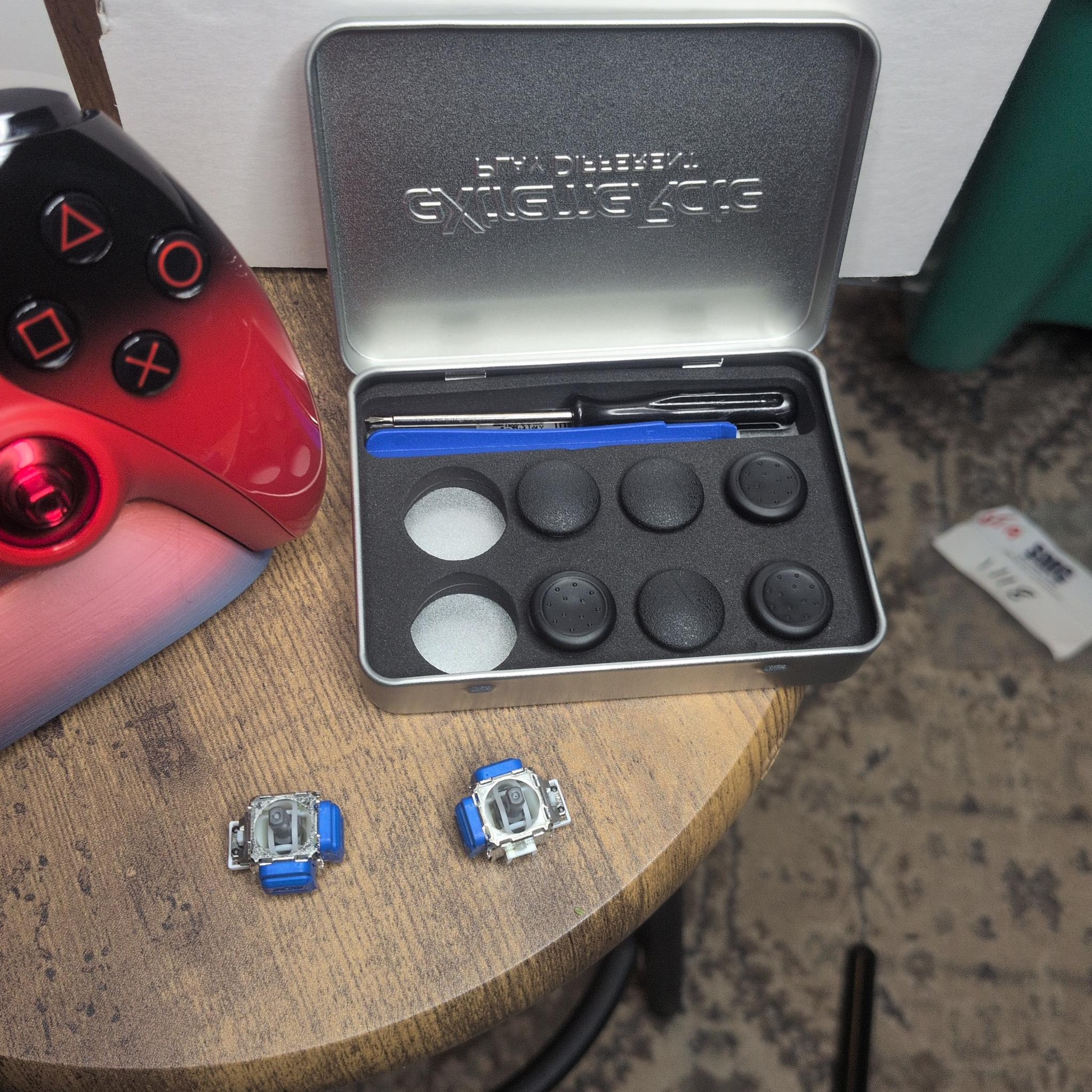 PS5 Dualsense Techno Red TMR Drift Proof upgraded controller! (BDM-060)