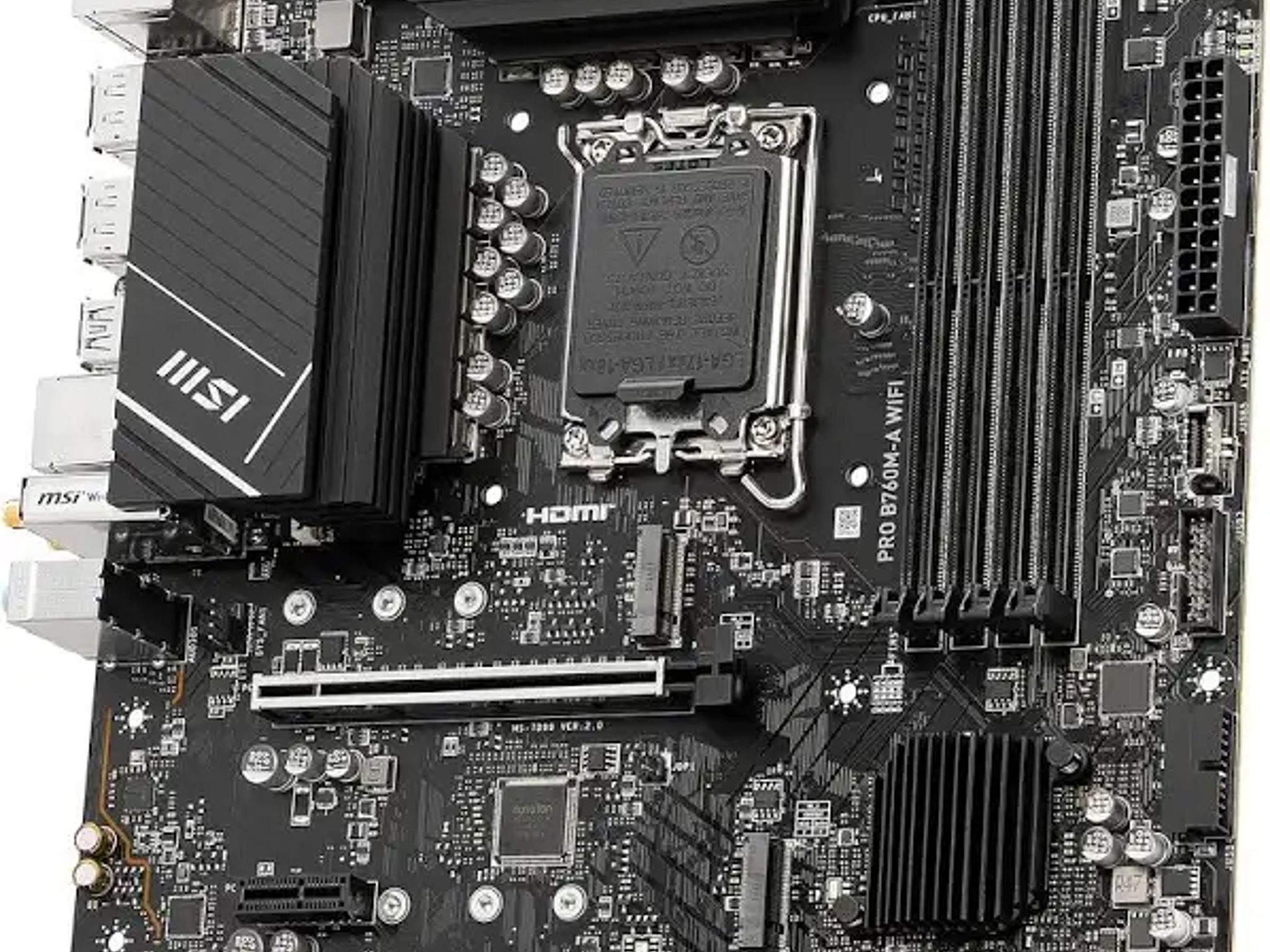 MSI PRO B760M-A WIFI MicroATX Motherboard Intel LGA1700 DDR5