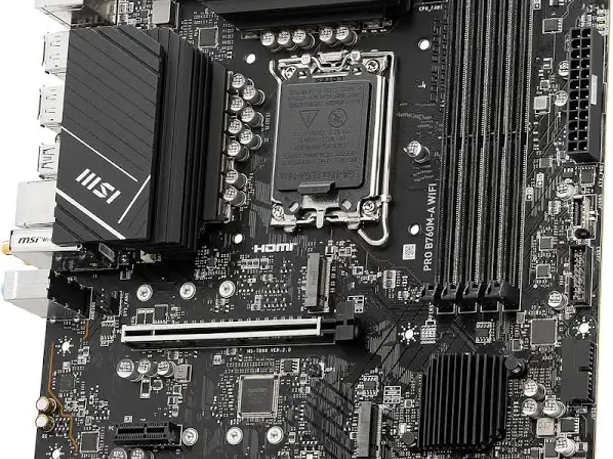 MSI PRO B760M-A WIFI MicroATX Motherboard Intel LGA1700 DDR5