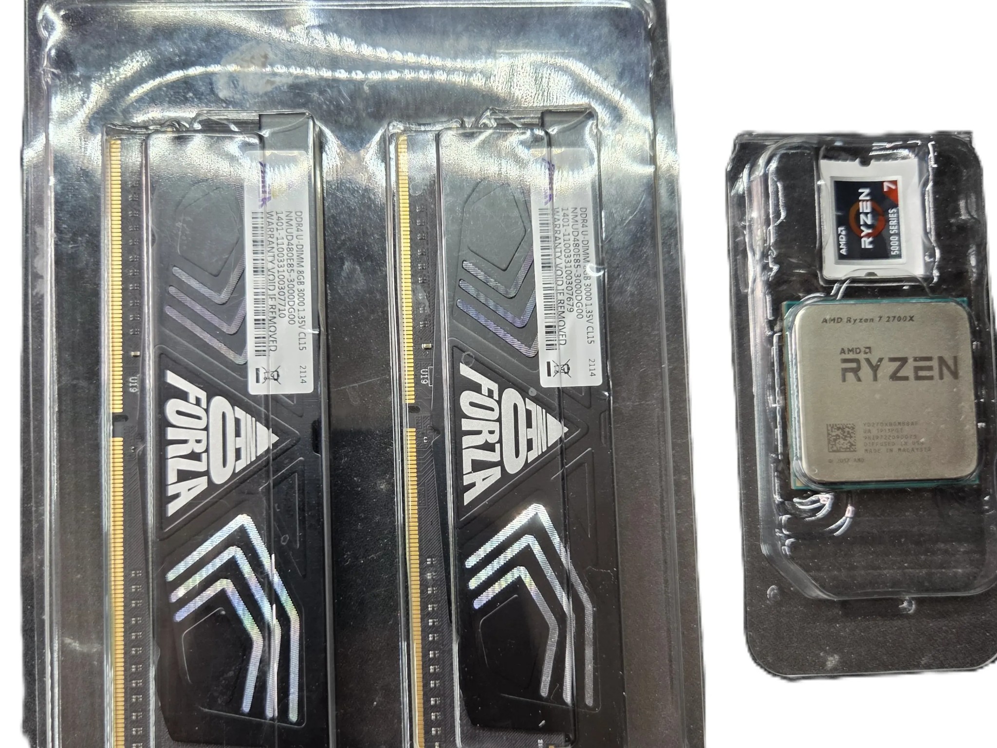 AMD Ryzen 7 2700X with Forza DDR4 2X8GB (16GB) RAM