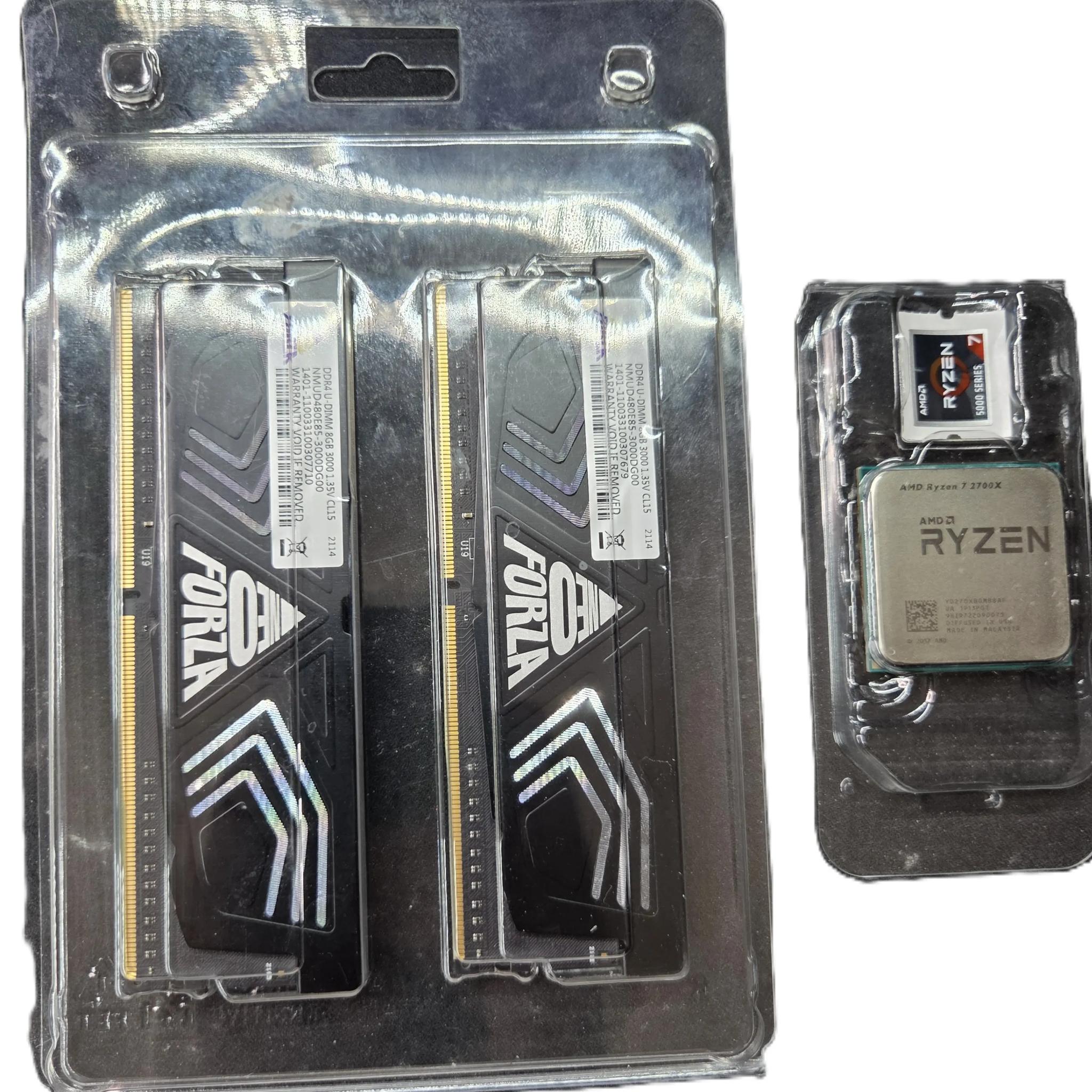 AMD Ryzen 7 2700X with Forza DDR4 2X8GB (16GB) RAM