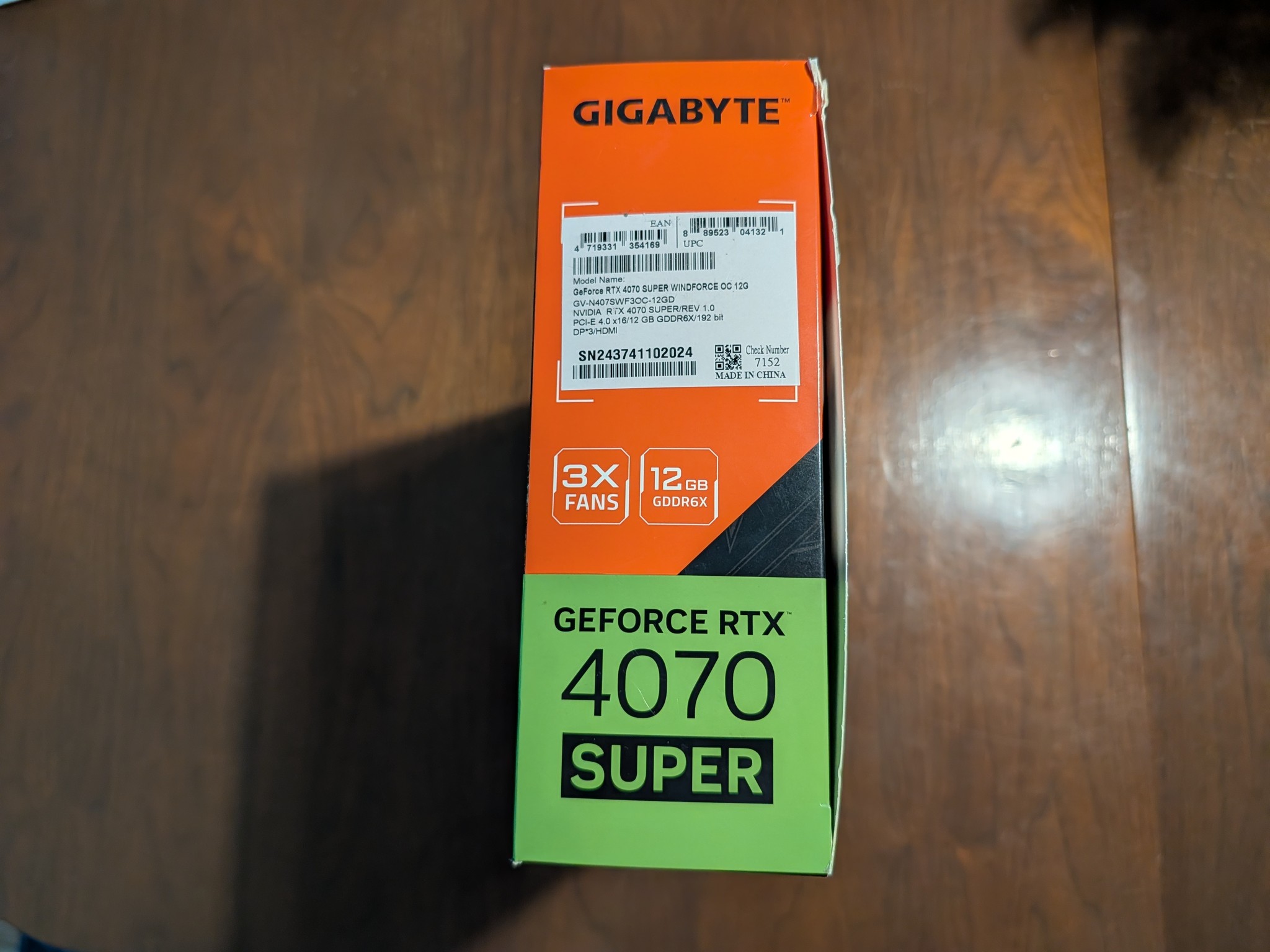 GIGABYTE WINDFORCE OC GeForce RTX 4070 SUPER