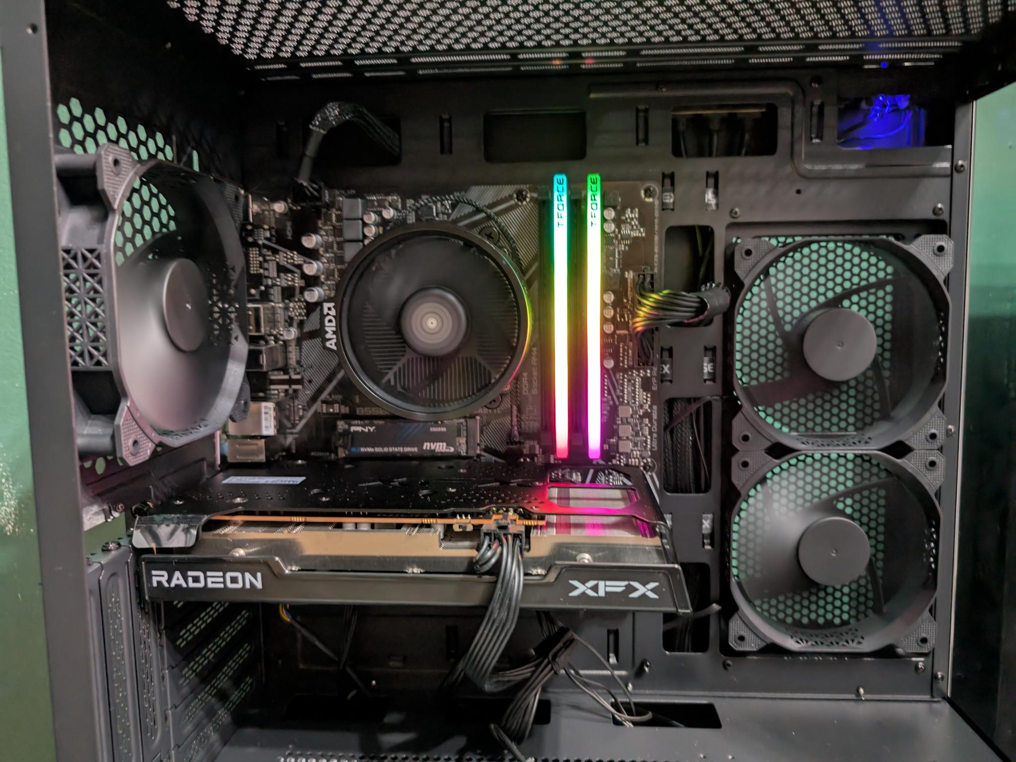 Musetex Gaming Desktop PC/ AMD Ryzen 5500/ 16GB Ram/ AMD RX 6600/ WIN 10 Home/ 1TB M.2 Nvme