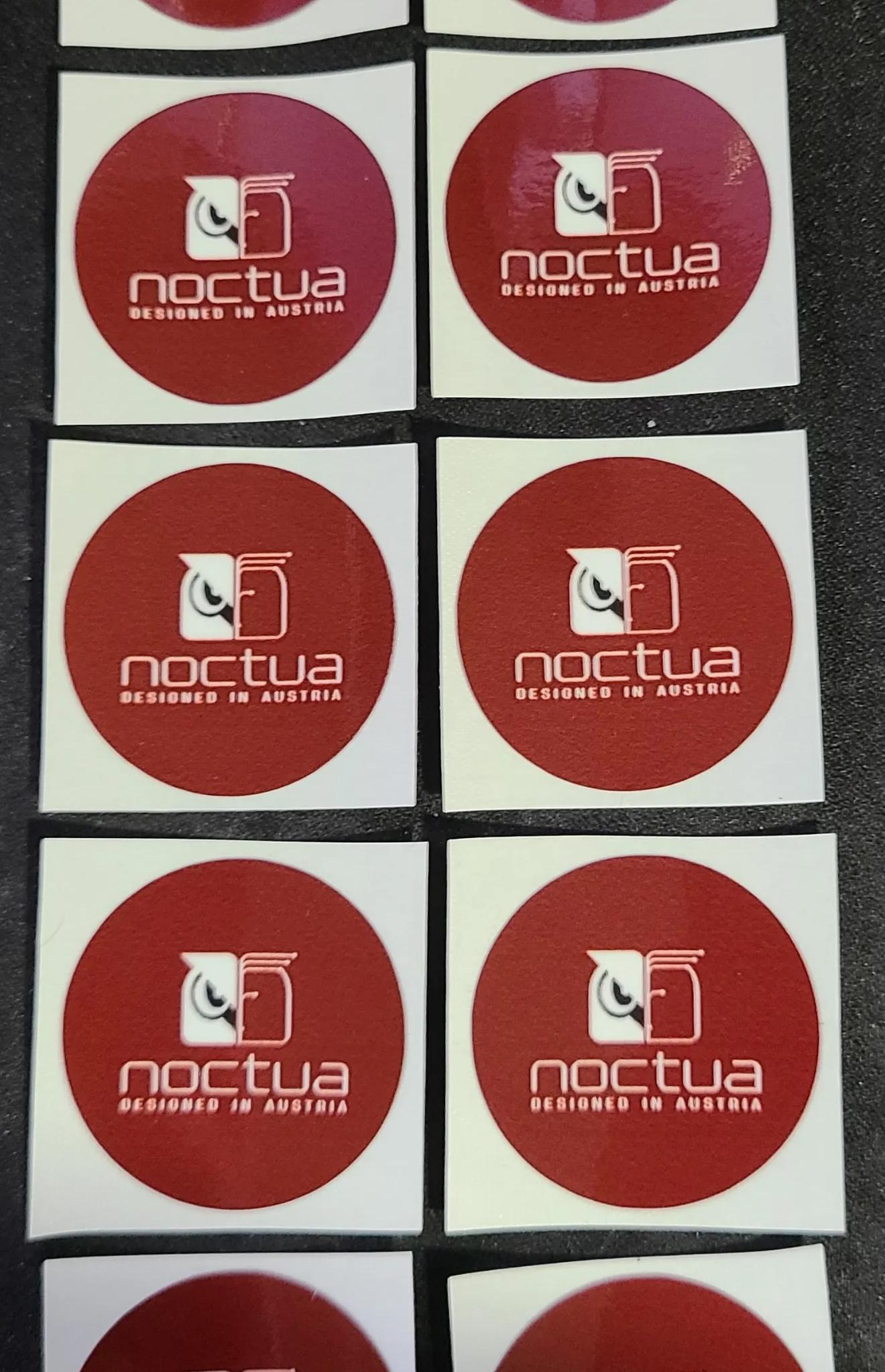 Noctua Logo Circle 37mm Fan Decals (10)