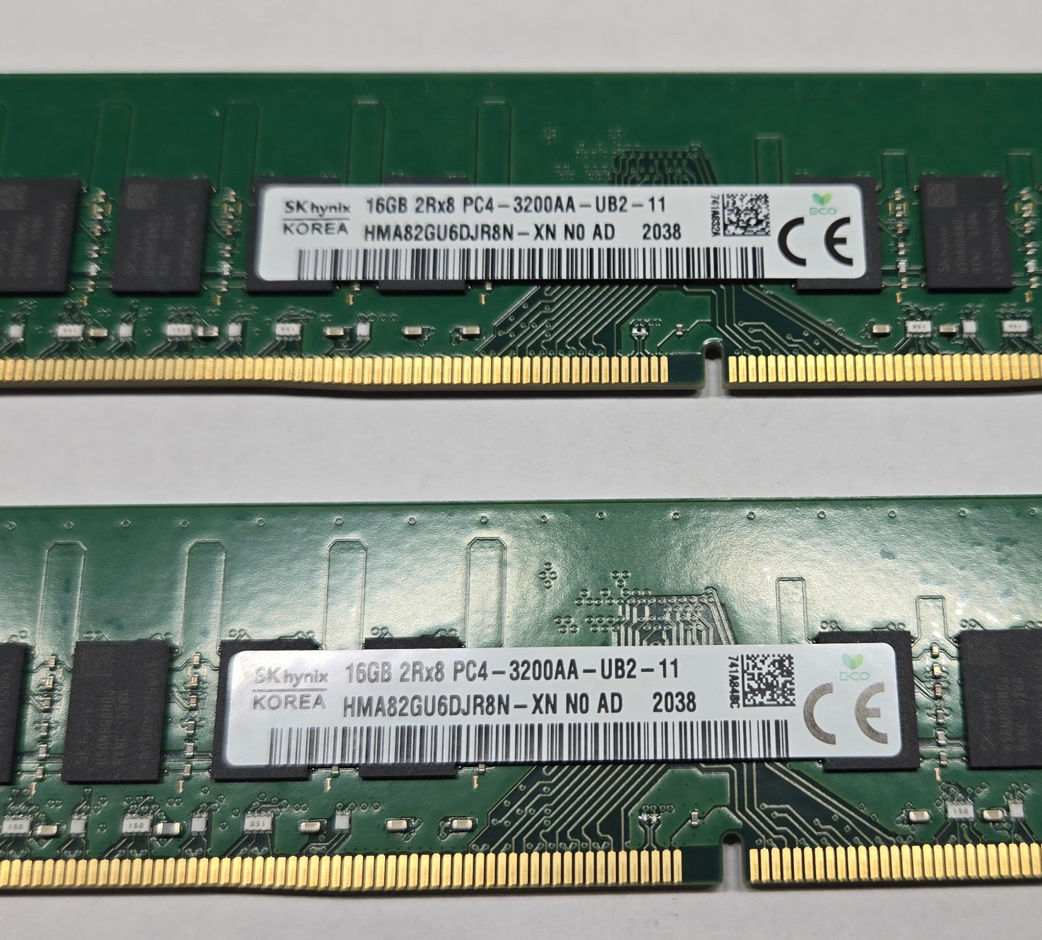 SK Hynix 32GB (2x16GB) DDR4 3200MHz Desktop RAM Kit