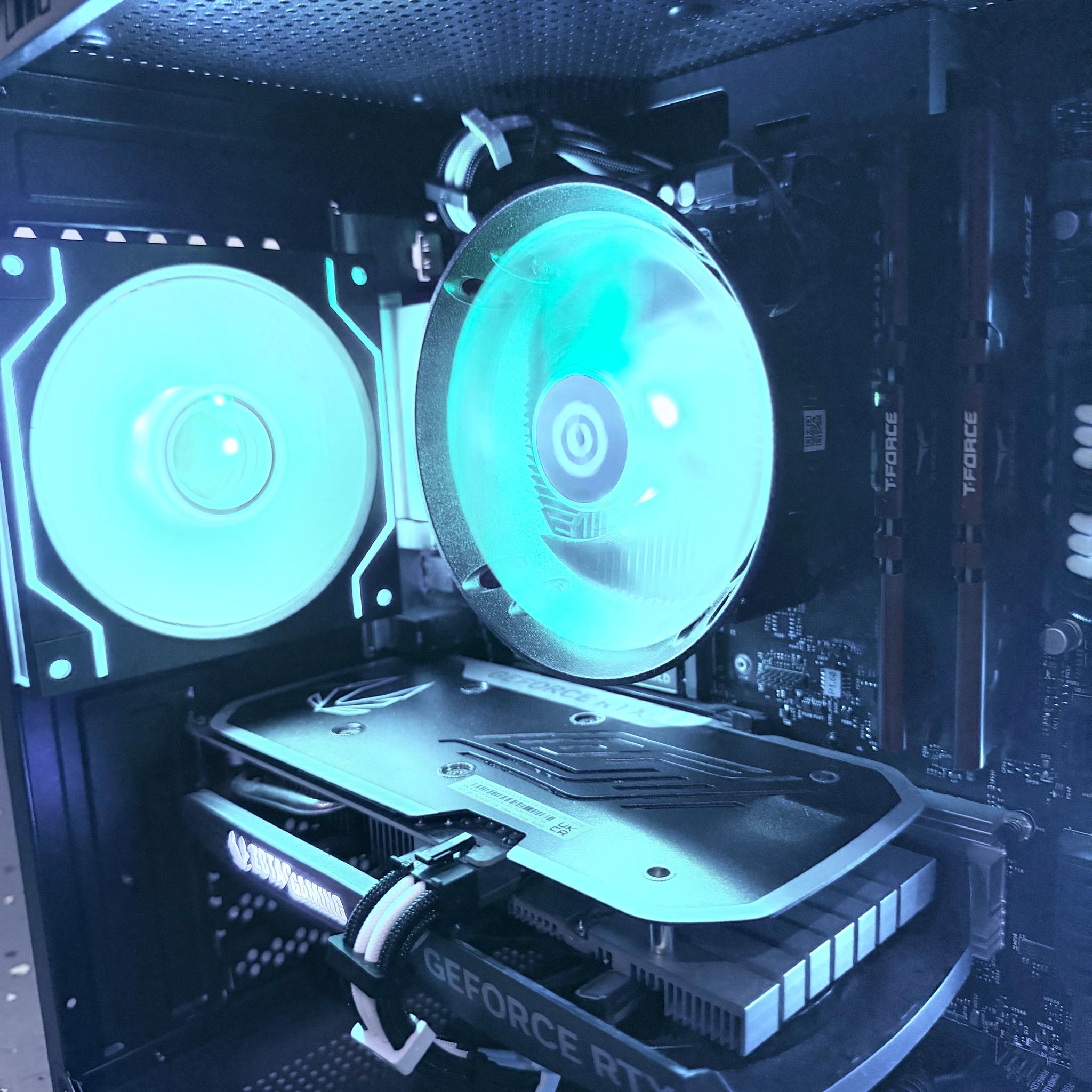 🔵"Azure Phantom"⚫️| 1080p Gaming | RTX 4060 | Ryzen 5 5500 | 32B Ram | 1TB NVMe Storage