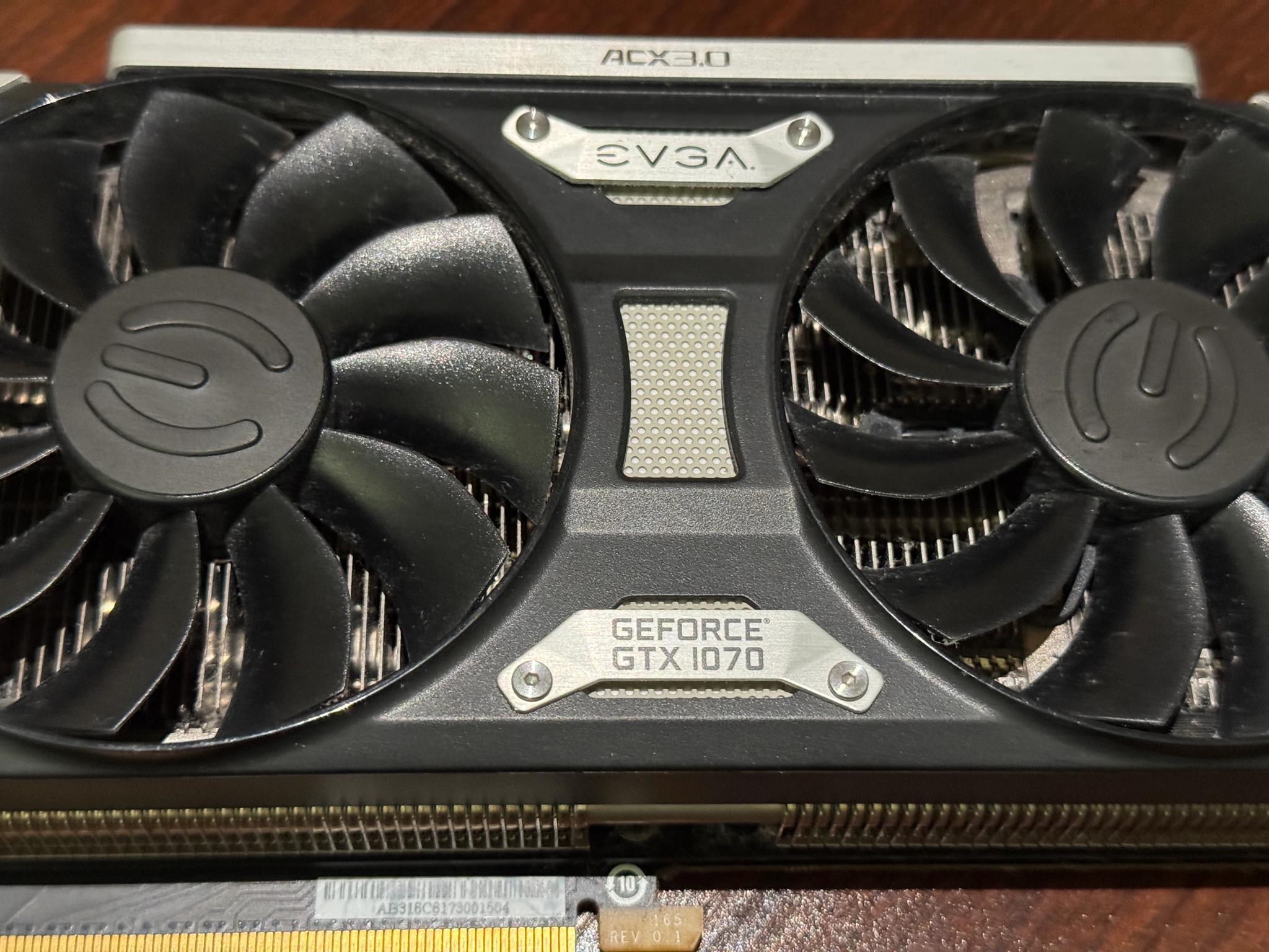 EVGA GTX 1070 Superclock - 8GB with ACX3.0 cooler
