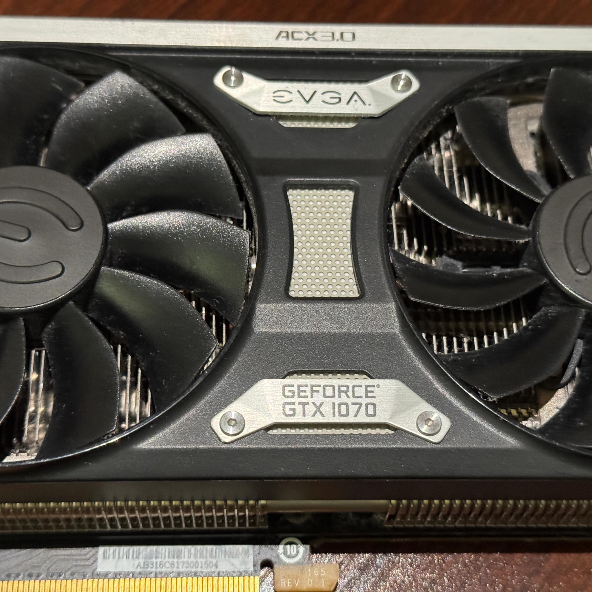 EVGA GTX 1070 Superclock - 8GB with ACX3.0 cooler