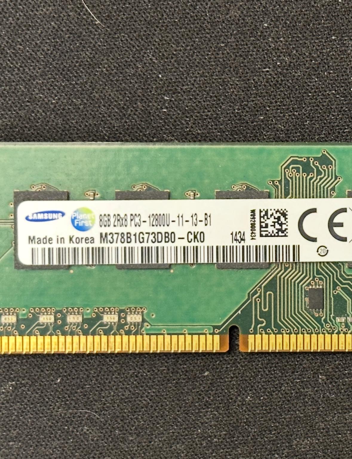 Samsung 8GB DDR3-1600 DIMM 2Rx8 PC3-12800U CL11 1.5V