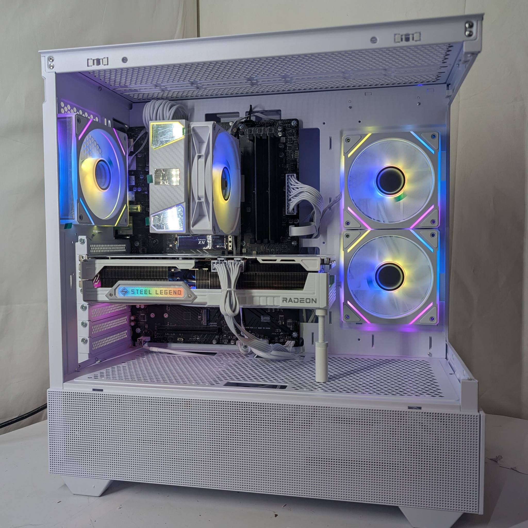 ALL WHITE | 9070XT 16GB | RYZEN 5 7500F | 1000W POWER SUPPLY