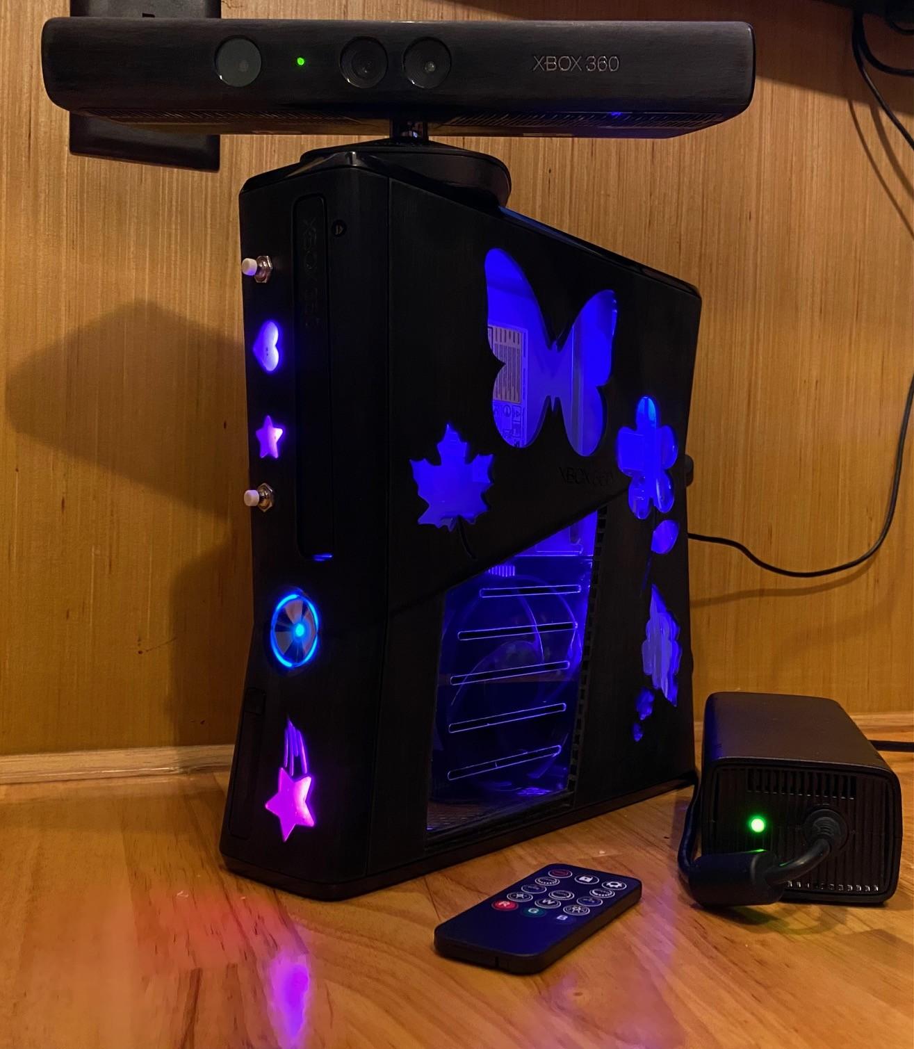 RGH3 Xbox 360 Slim - CASE MODS - Girl themed
