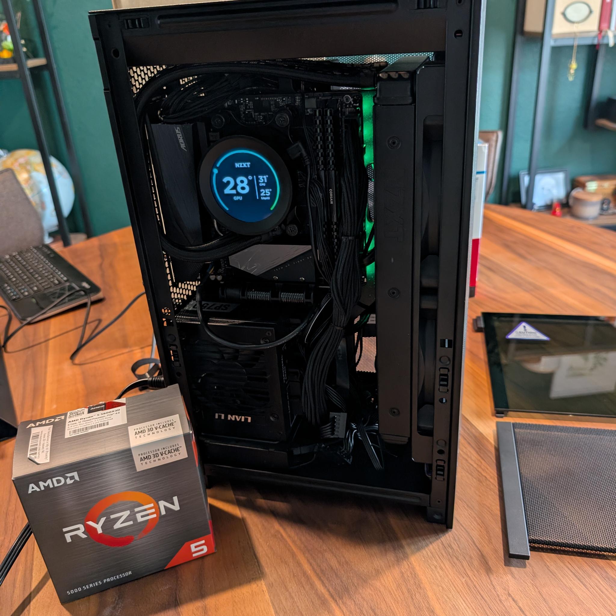 AMD Mini Itx RGB Gaming PC - 5600X3D | 7900 GRE 16GB | 32GB RAM | 2TB SSD | Liquid Cooler