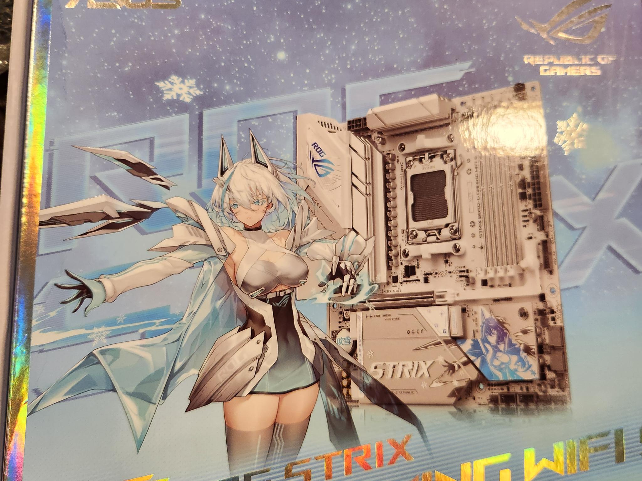 Asus ROG Strix B850-G Fubuki/Blowing Snow version. MATX AM5 Motherboard WiFi7