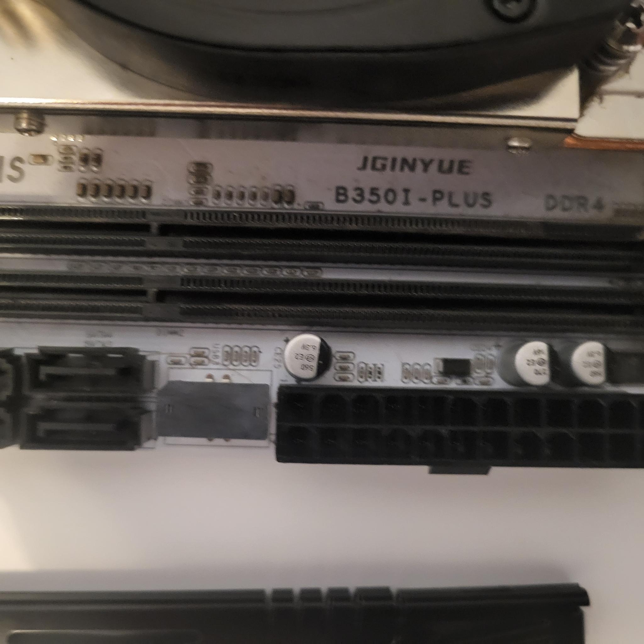Gaming/Mining JGINYUE B350i + Mini-ITX AMD/AM4 Motherboard, Ryzen 7 3700X, & 2 3600 CL 16-16-36 RAM