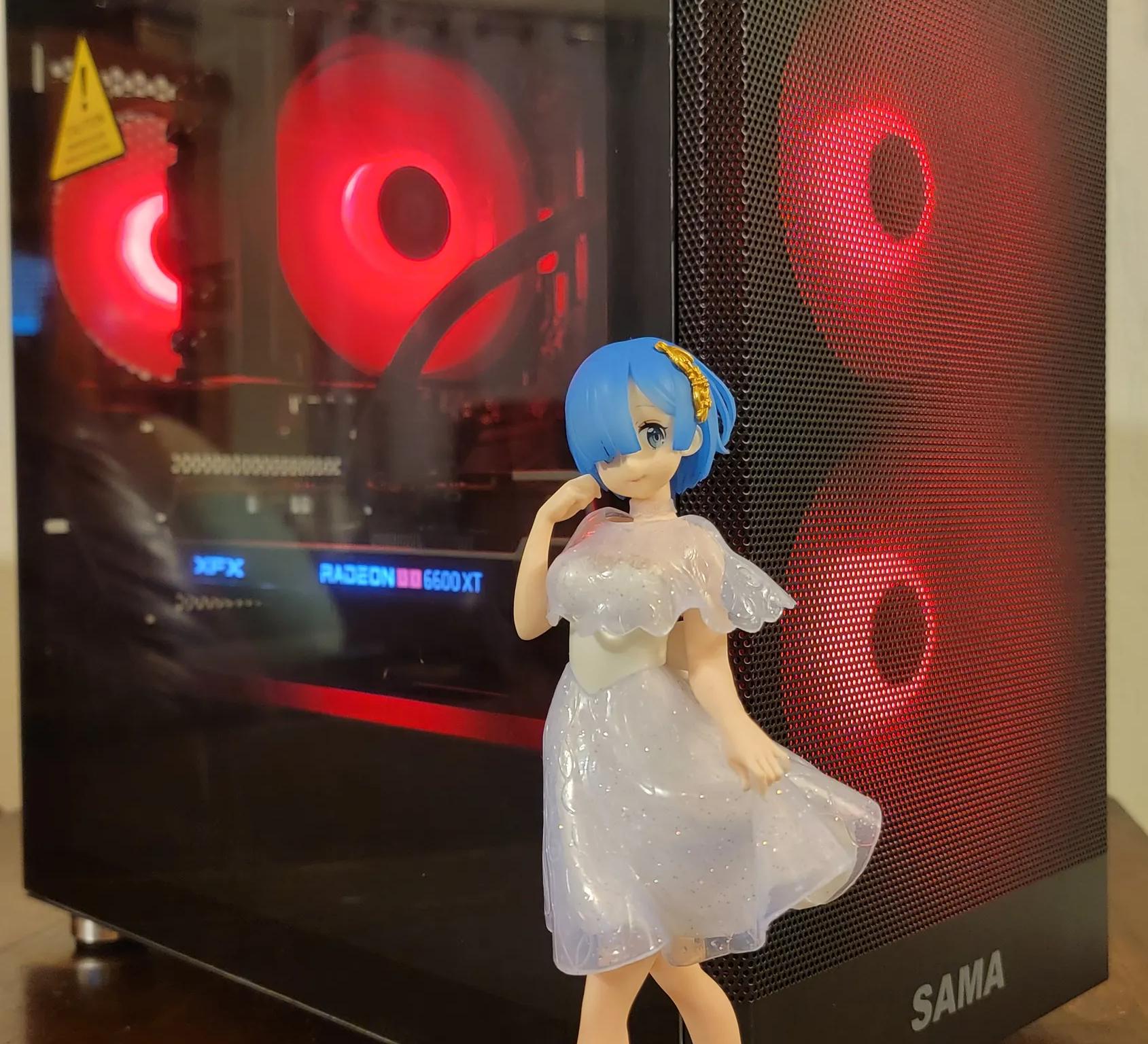 Final Sale!!! Sleek black Addressable RGB Ryzen 5 5500 + RX 6600XT + 2TB SSD Custom Gaming PC